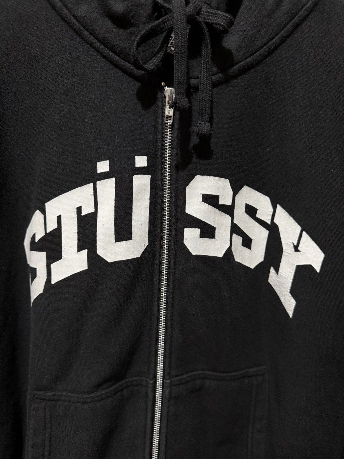 Stussy Stussy Block Sport Zip Hoodie Black Size US XL / EU 56 / 4 - 2 Thumbnail