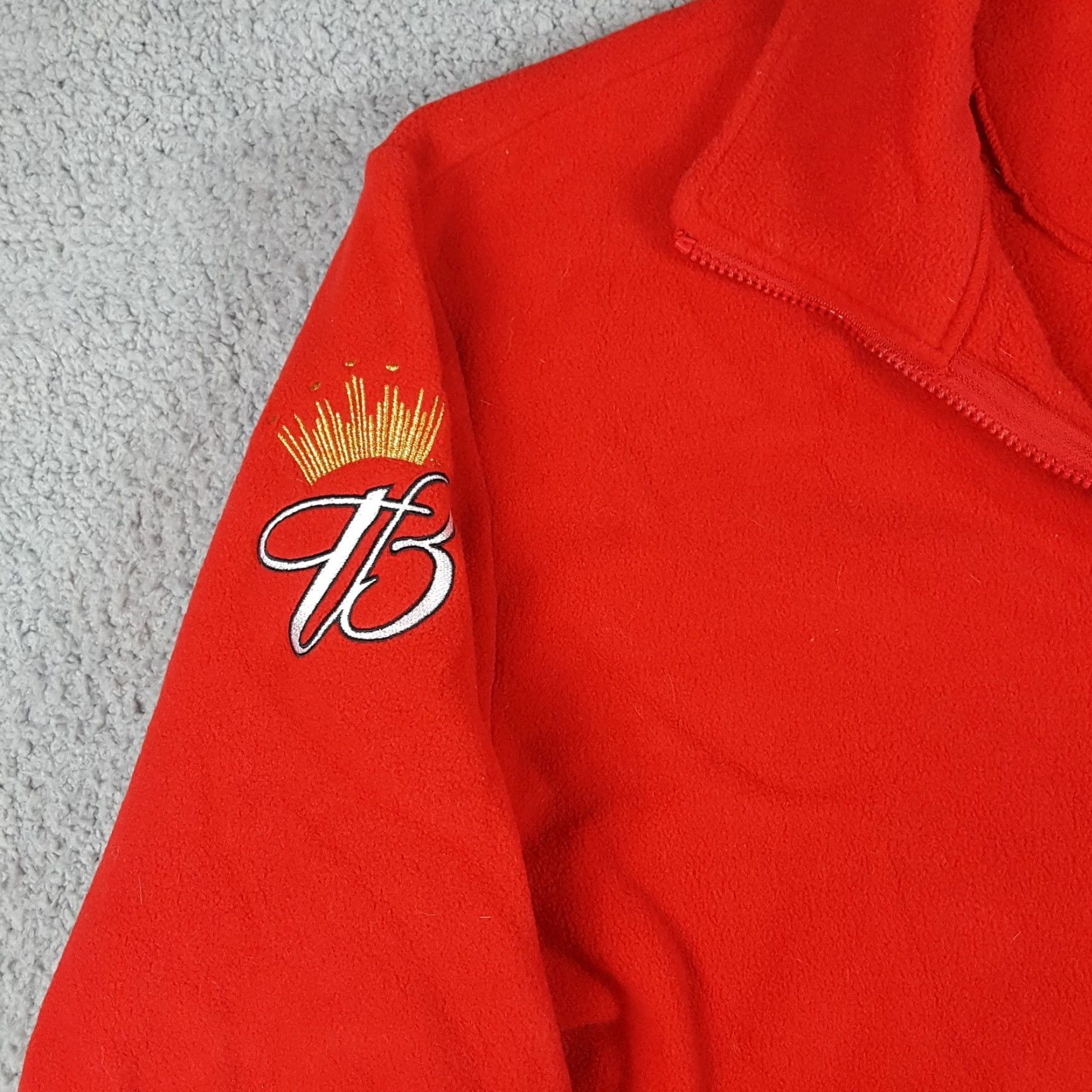 Budweiser VINTAGE Budweiser Racing NASCAR Fleece Full Zip Up Mens L Windbreaker Jacket Red 90s 00s Y2K Racing Logo Embroidered Zip Short URL Size US L / EU 52-54 / 3 - 4 Thumbnail