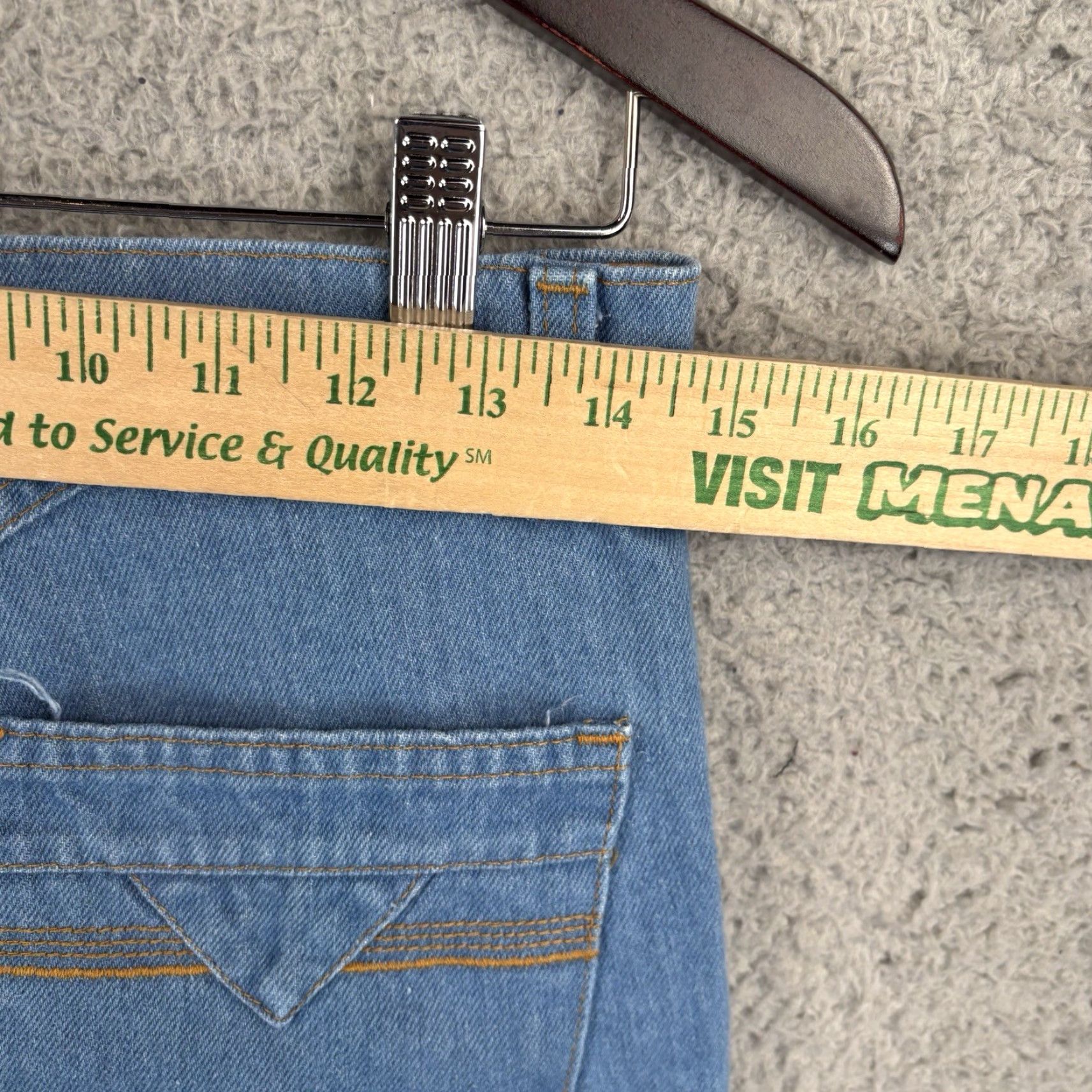 Levi's VINTAGE Levi's Jeans Mens 30x34 Orange Tab Talon 42 Zipper 1970s Denim Blue 5-Pocket Design Size US 29 - 5 Thumbnail