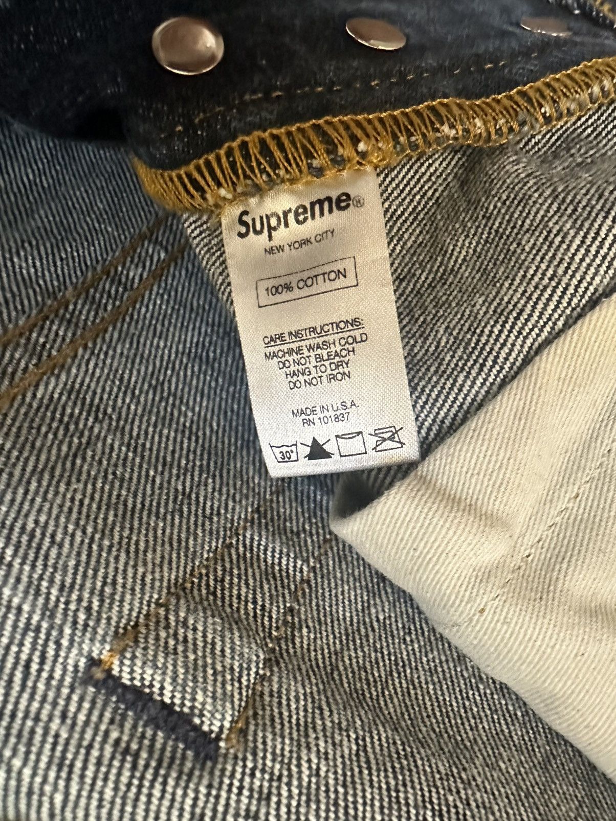 Supreme Supreme Selvedge Classic Denim Size 30 Good Condition Size US 30 / EU 46 - 5 Thumbnail