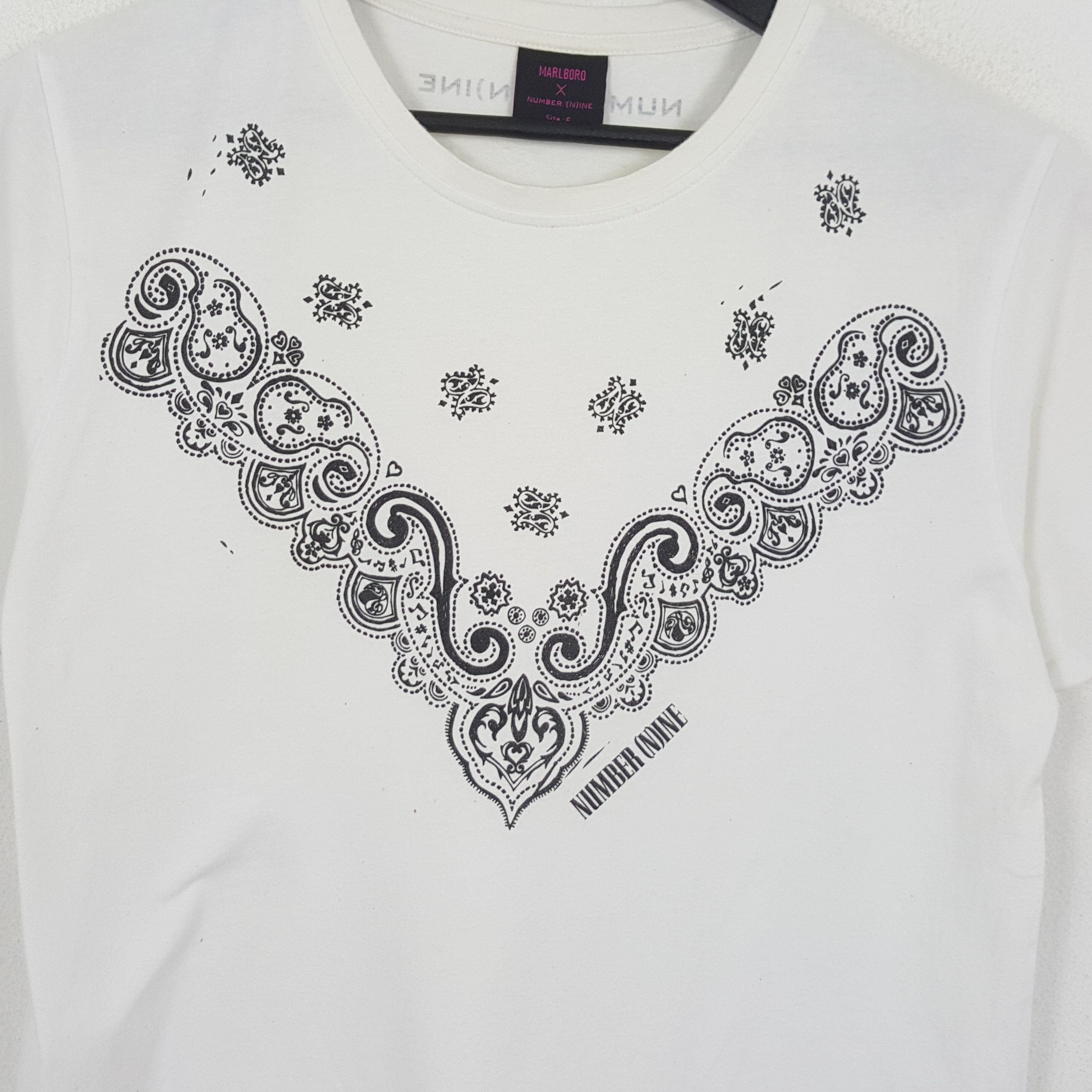Japanese Brand × Number (N)ine × Vintage NUMBER NINE Japanese Brand Streetwear Art Style Tshirt Size US L / EU 52-54 / 3 - 2 Thumbnail