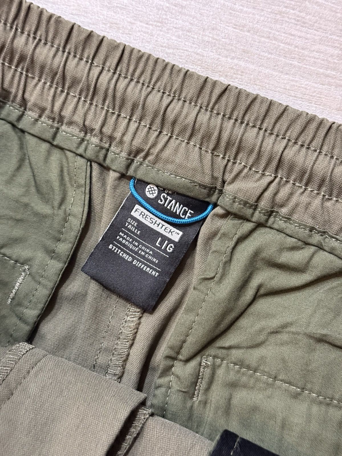 Stance Socks Men's Stance Compound Chino Shorts Freshtek Olive Sz L Large Size US 36 / EU 52 - 4 Thumbnail