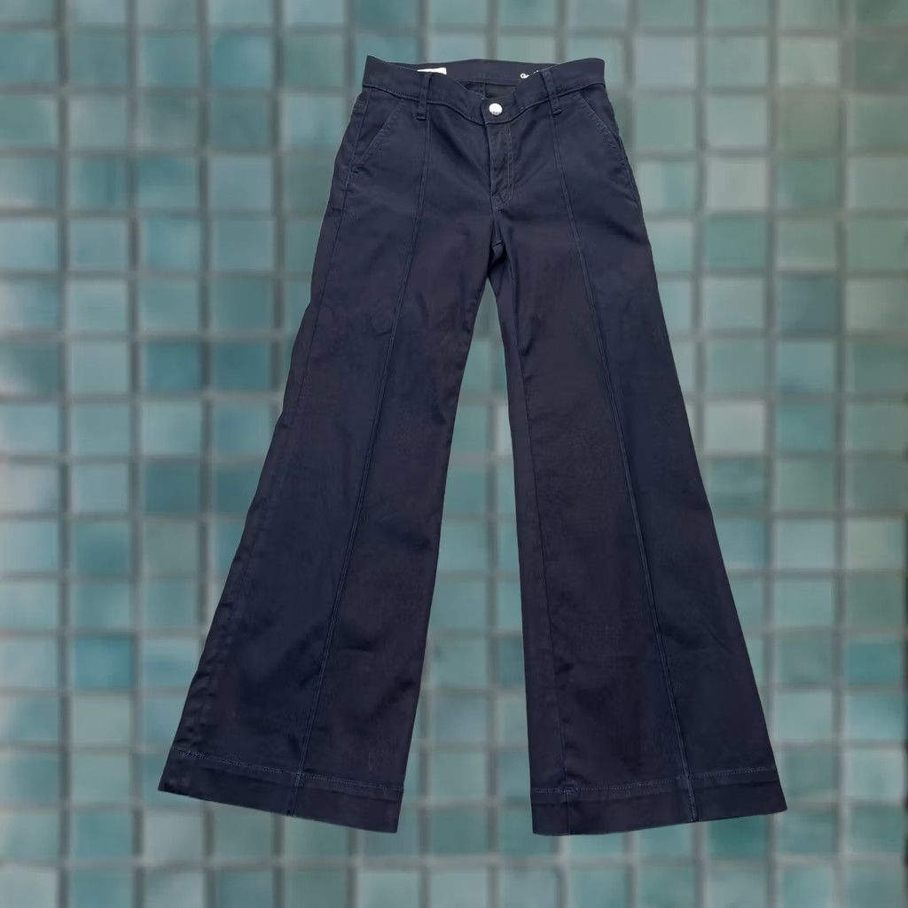 Gap VINTAGE Gap Pants Womens 2P Petite Blue 1969 Chino High Rise Wide-Leg Flare Bootcut Shirt? Size 26" / US 2 / IT 38 - 1 Thumbnail