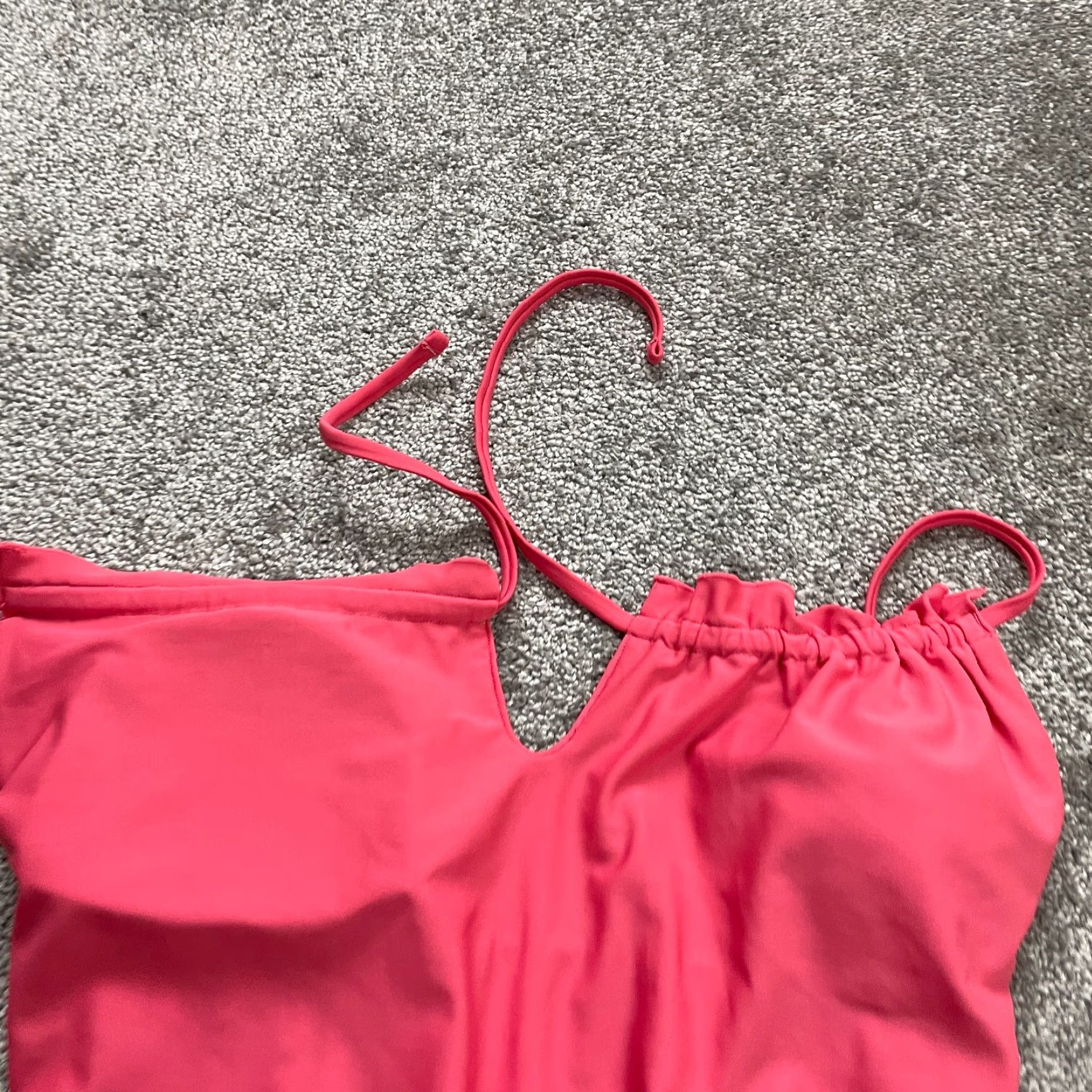 Old Navy Old Navy Swimsuit Womens Large Solid Pink Padded One Piece Backless Bathing Suit Size L / US 10 / IT 46 - 3 Thumbnail