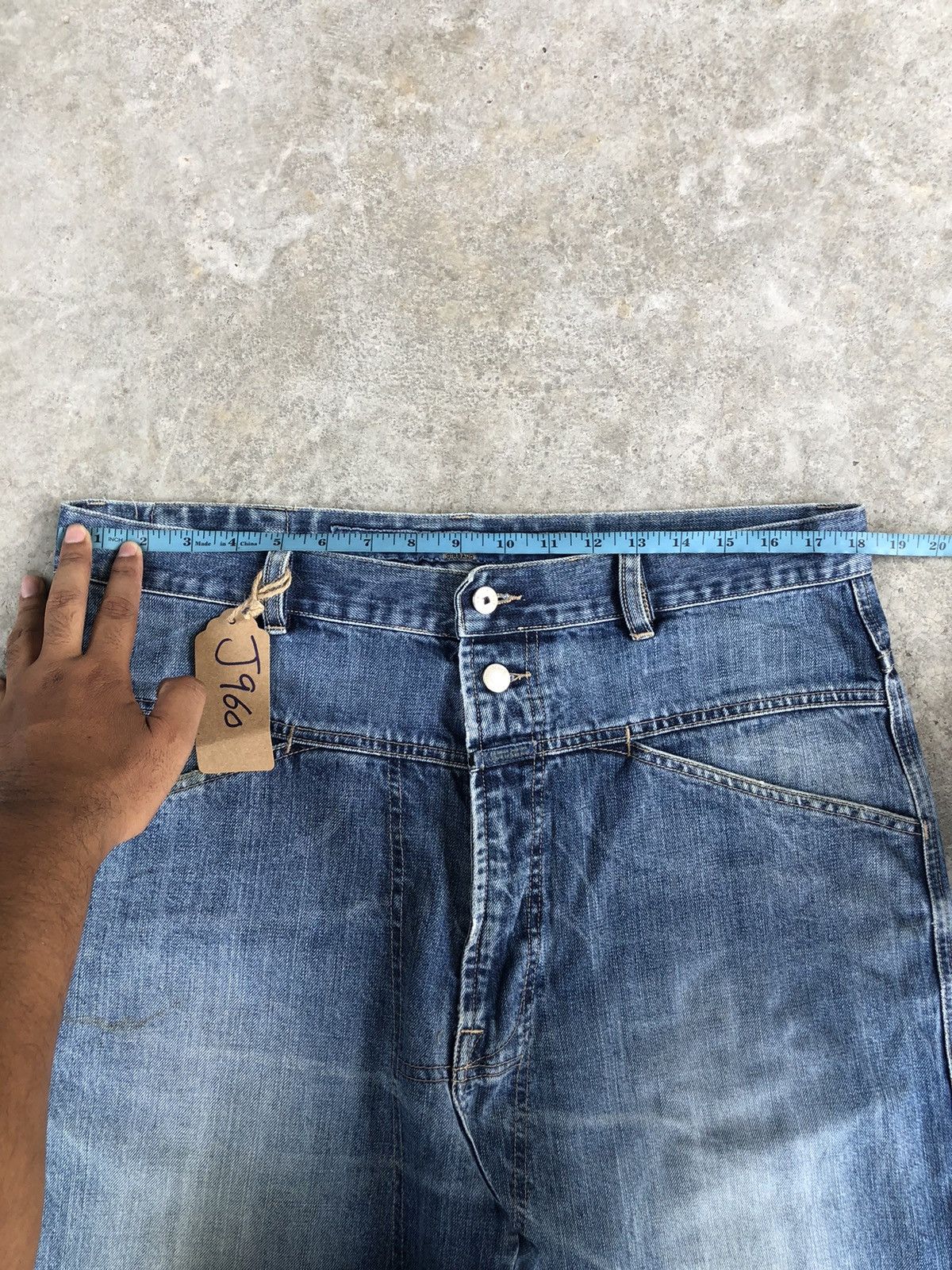 Marithe + Francois Girbaud Vintage Marithe Francois Girbaud Baggy Jeans Distressed Size US 36 / EU 52 - 23 Thumbnail
