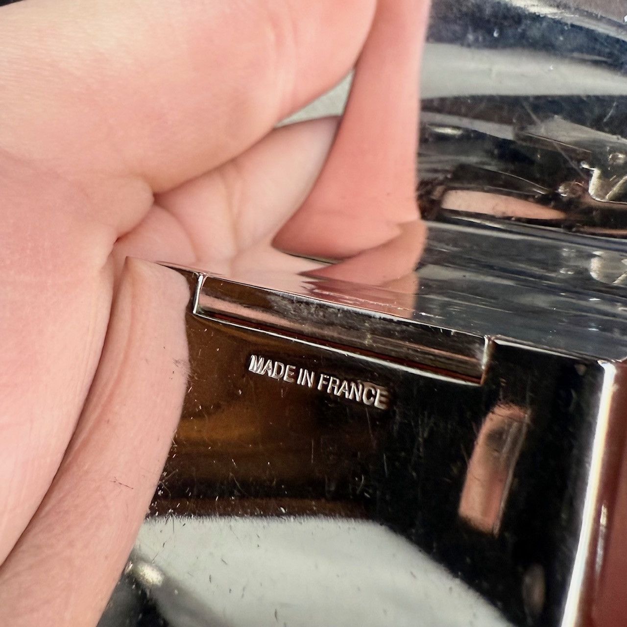 Hermes Hermès Black Enamel Extra Wide Clic Clac H PHW Bracelet Size ONE SIZE - 11 Thumbnail
