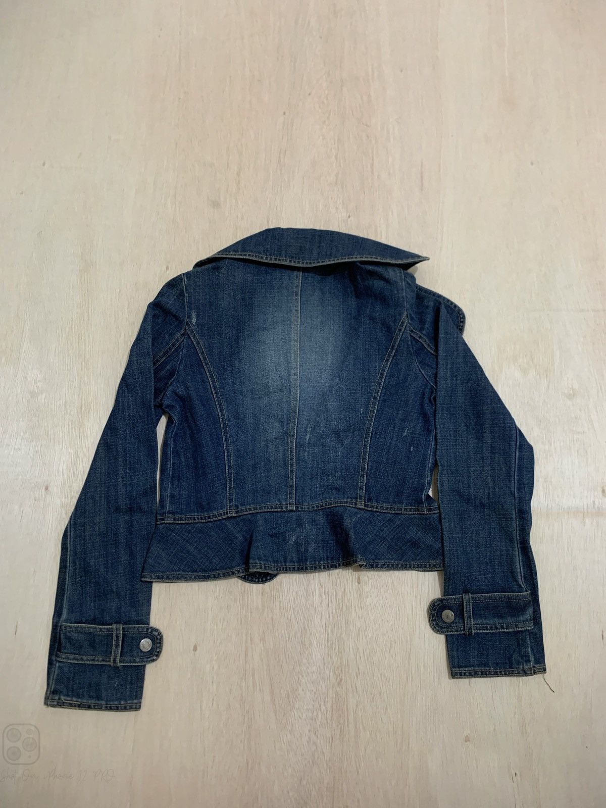 14th Addiction × 20471120 × Japanese Brand Mango Goa Style Womens Denim Jacket Size S / US 4 / IT 40 - 5 Thumbnail
