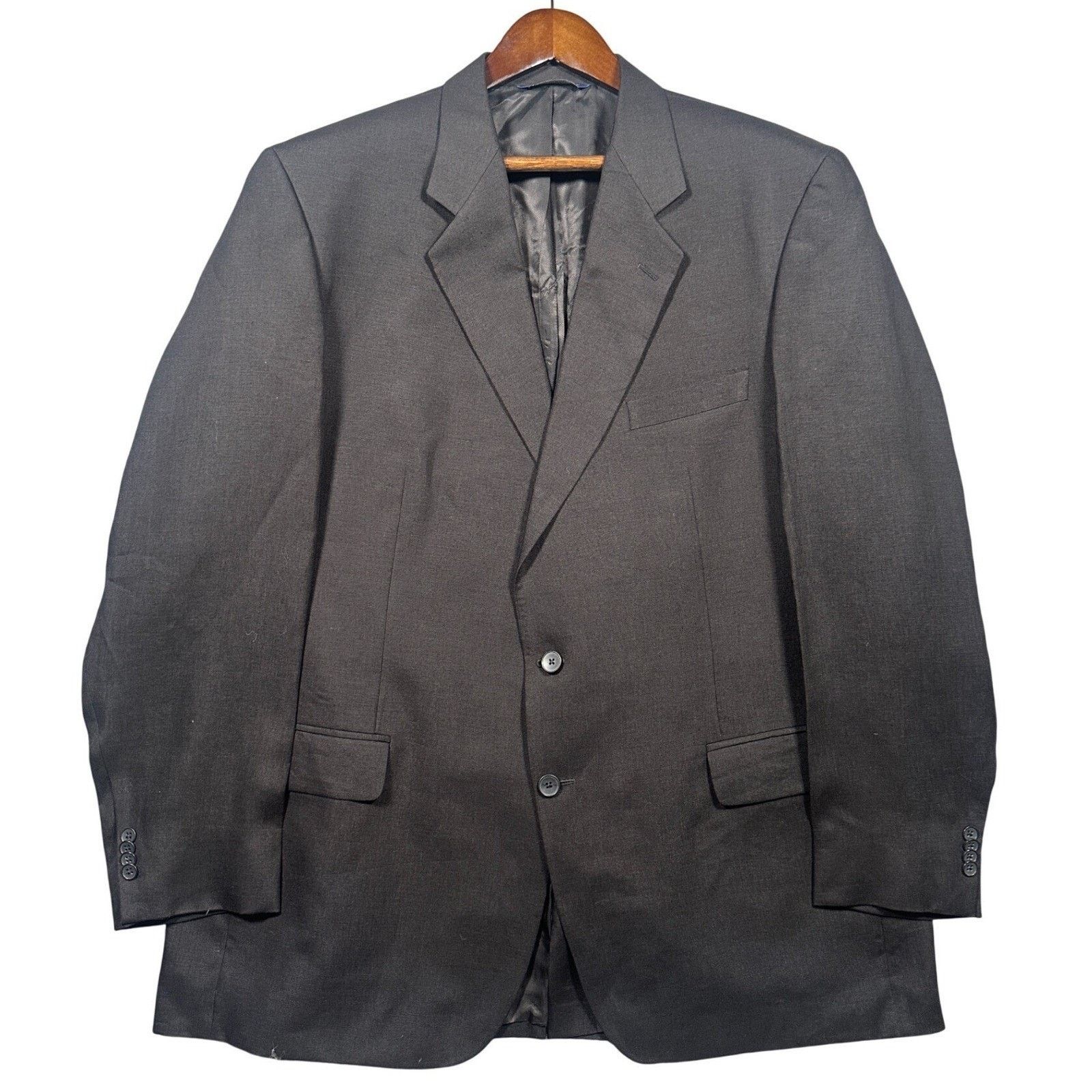 Paul Fredrick Paul Fredrick Blazer Mens 48XL Charcoal 2 Button Suit Jacket Size 48L - 1 Thumbnail