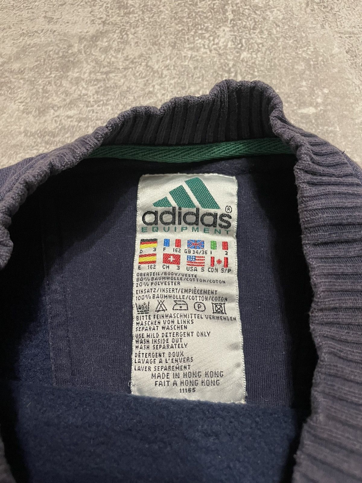 Adidas × Vintage Vintage 90s Adidas Equipment Sweatshirt Pullover Size US S / EU 44-46 / 1 - 15 Thumbnail