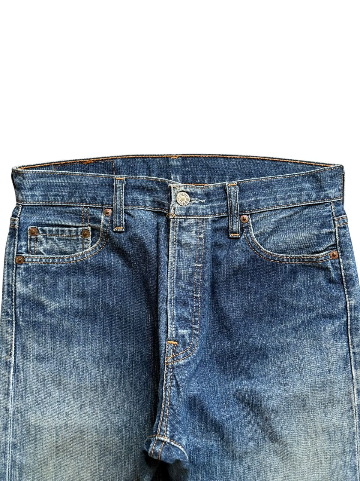 Levi's Vintage 90s Levis 501 Mud Wash Distressed Loose Jeans Size US 30 / EU 46 - 4 Thumbnail