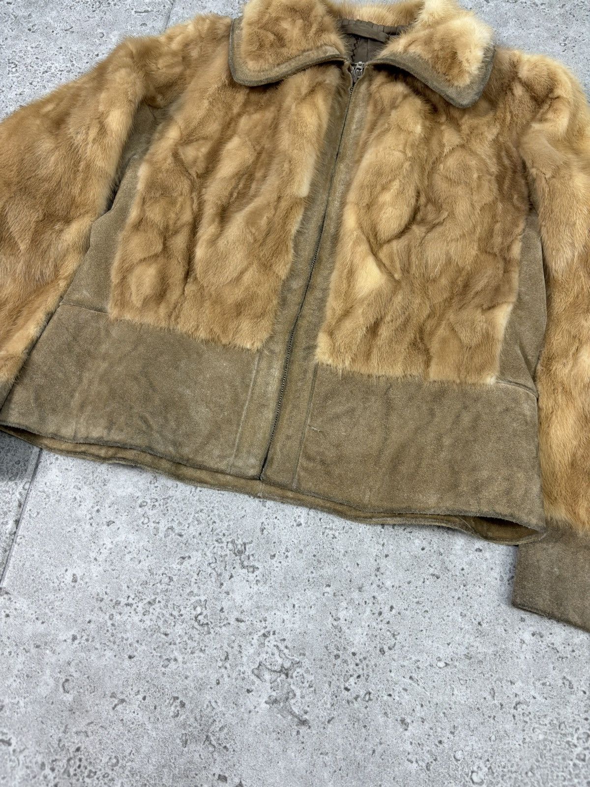 If Six Was Nine × Japanese Brand Japanese Bomber Jacket Real Fur/Leather Style Y2K Cropped Size US S / EU 44-46 / 1 - 5 Thumbnail