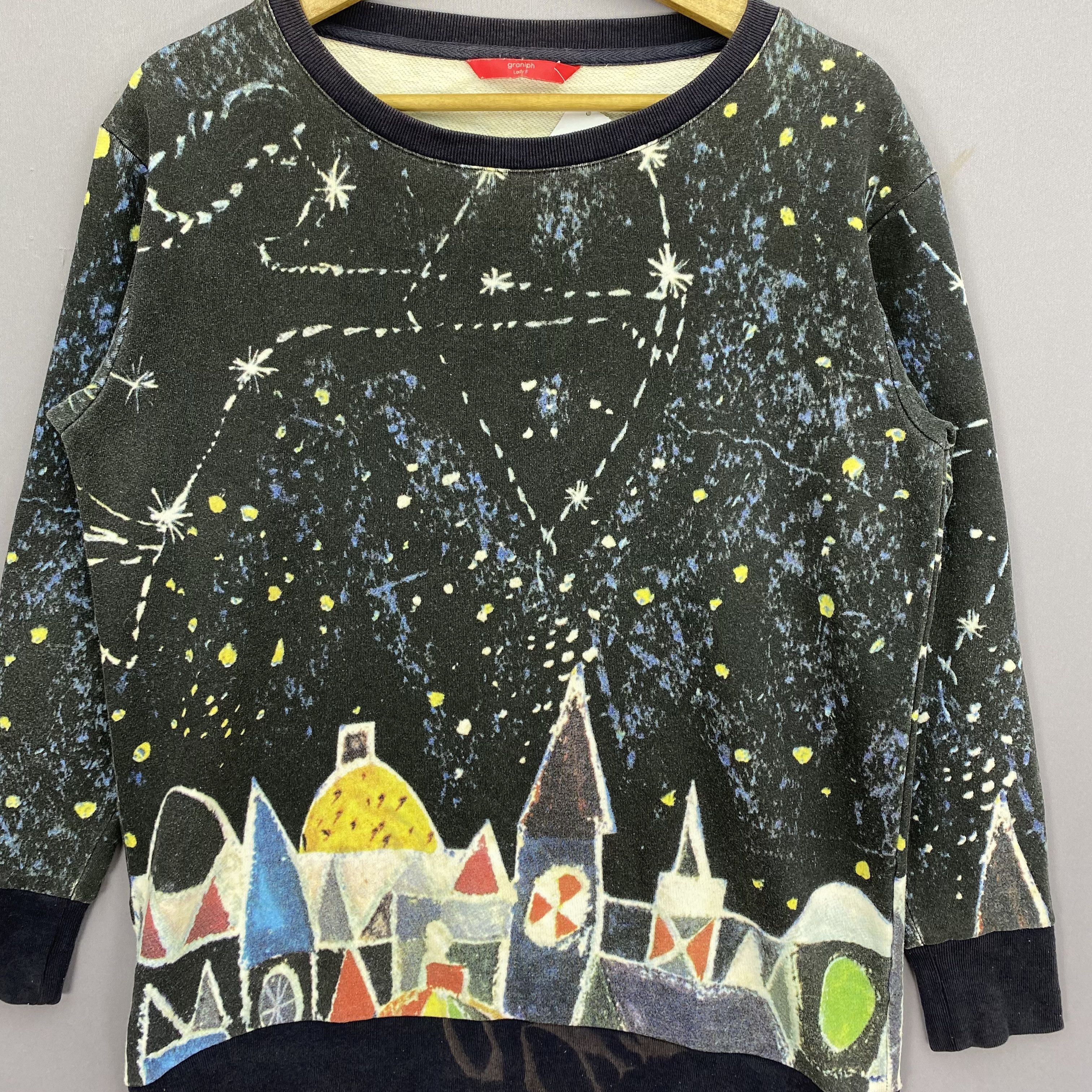 Japanese Brand OVP Children Artworks Sweater 90s Sketch Style Sweatshirt Size US S / EU 44-46 / 1 - 3 Thumbnail