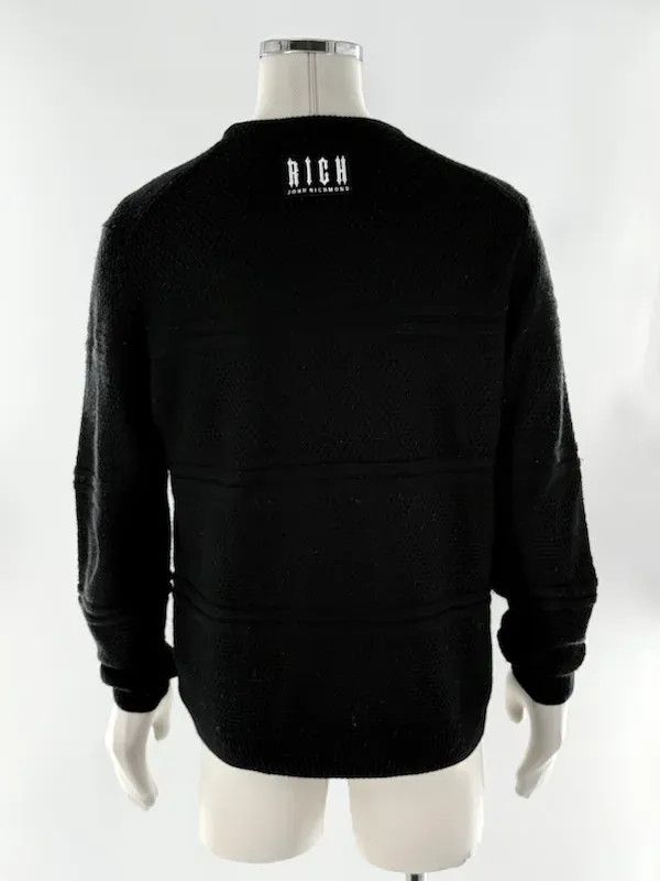 John Richmond Richmond Maglione Girocollo Uomo Taglia L Nero Size US L / EU 52-54 / 3 - 8 Thumbnail