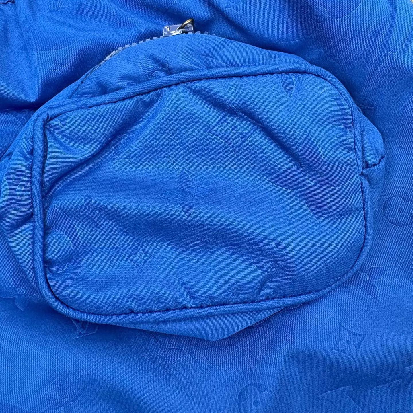 Louis Vuitton Louis Vuitton Blue All-Over Print Swim Trunks L Size US 34 / EU 50 - 3 Thumbnail