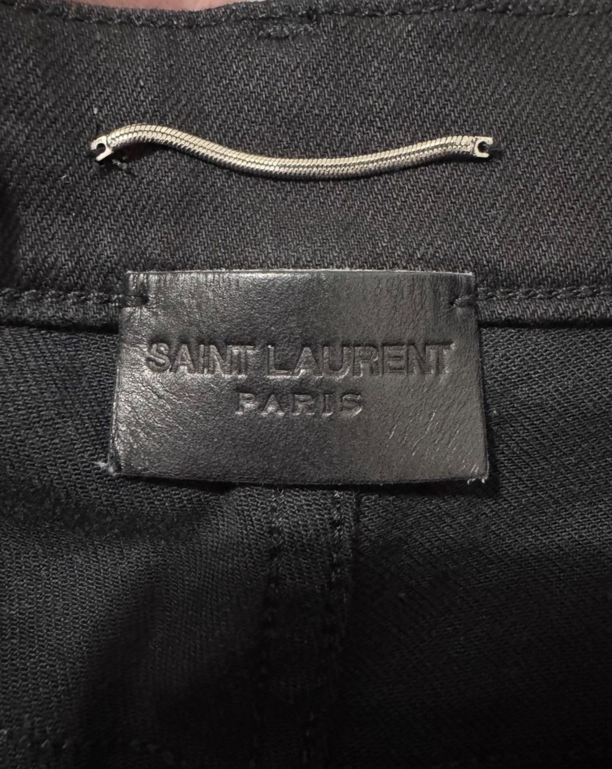 Saint Laurent Paris Saint Laurent Heavy Coated Waxed Finish Basic Denim Jeans Size US 32 / EU 48 - 6 Thumbnail