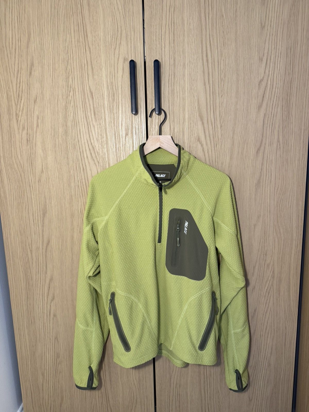 Palace Palace Run It 1/2 Zip Thermal Track Jacket - Green - Size M Size US M / EU 48-50 / 2 - 1 Thumbnail