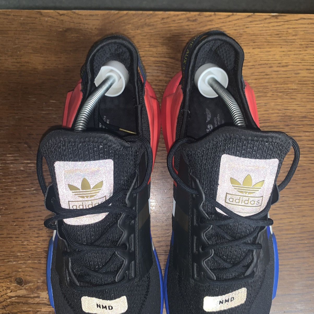 Adidas NMD R1 V2 Paris 2020 Mens Shoes Black Red Blue Gold