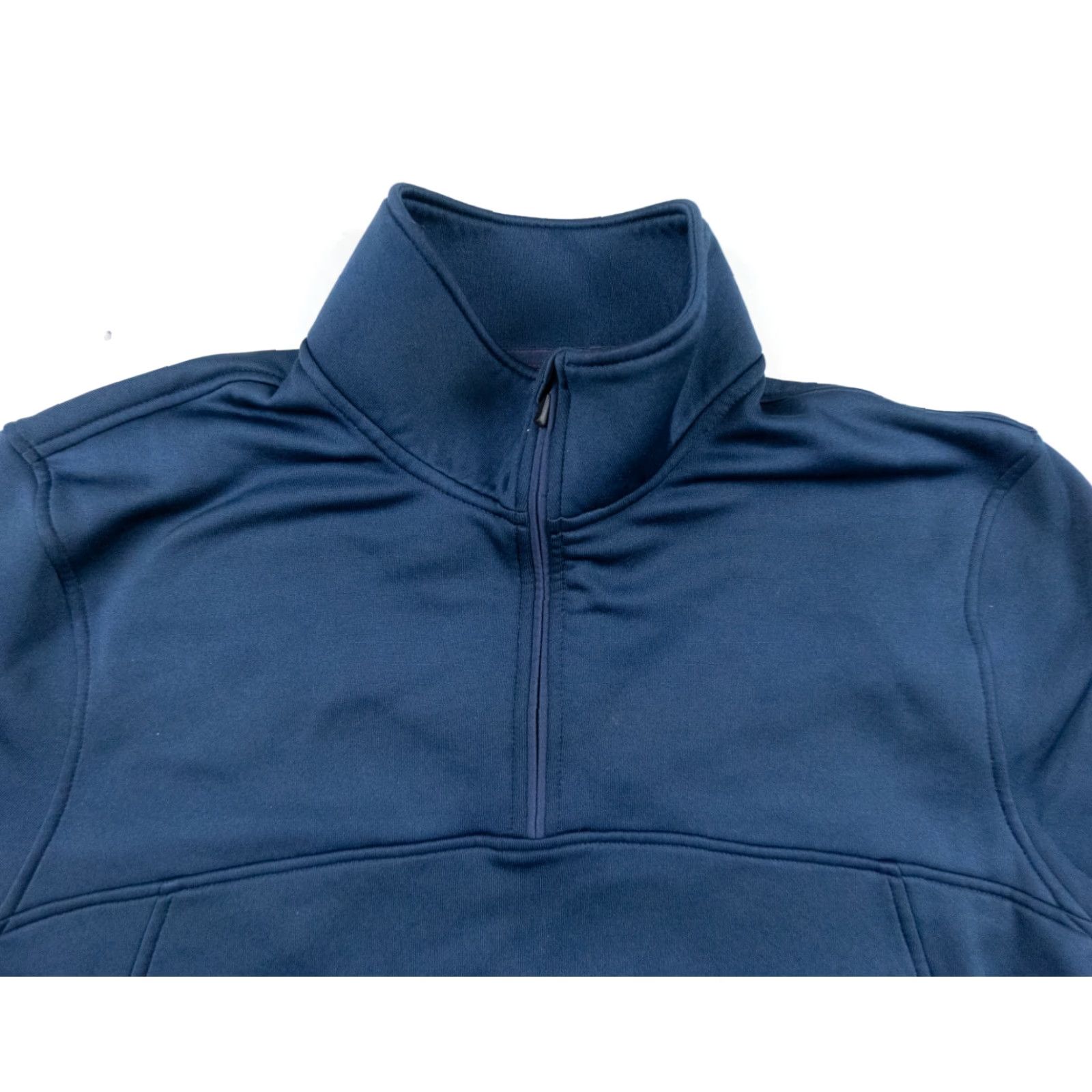 Rhone Rhone Adult Large Blue 1/4 Zip Pullover Sweatshirt Long Sleeve Mock Neck Logo on front is peeling Mens Outdoors 1/4 Zip Pullover Rhone Blue Large Mens Size US L / EU 52-54 / 3 - 2 Thumbnail