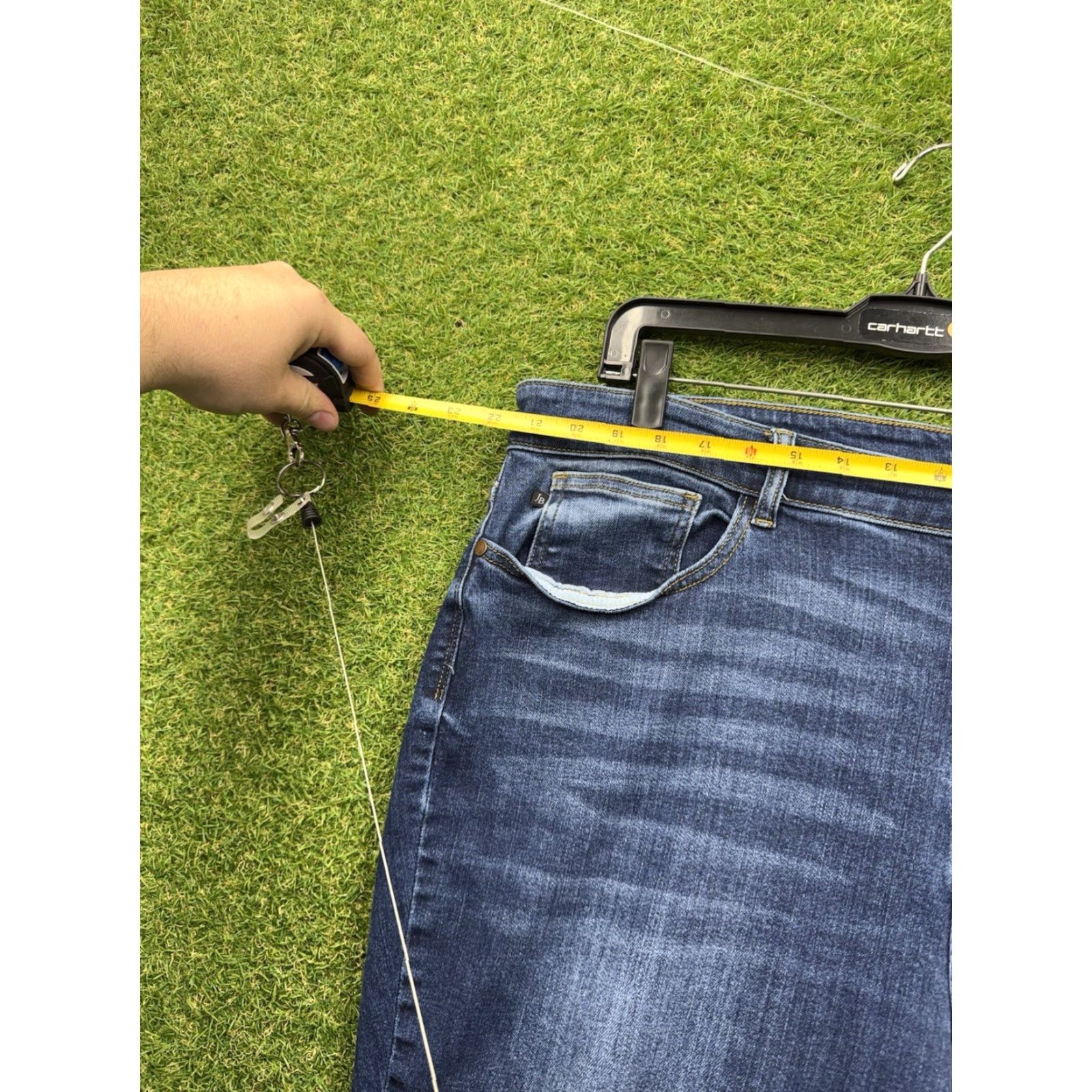 Denime Judy Blue Jeans Womens 22W Plus Denim Stretch Preppy Skinny Fit JB82252MD Size 40" / US 18 - 3 Thumbnail