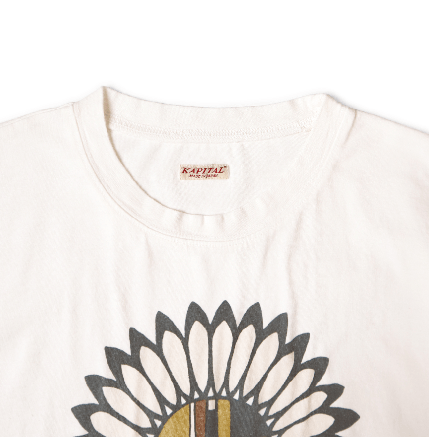 Kapital 20/- Jersey Crew T (Piano & Sunface pt) Size US M / EU 48-50 / 2 - 3 Thumbnail