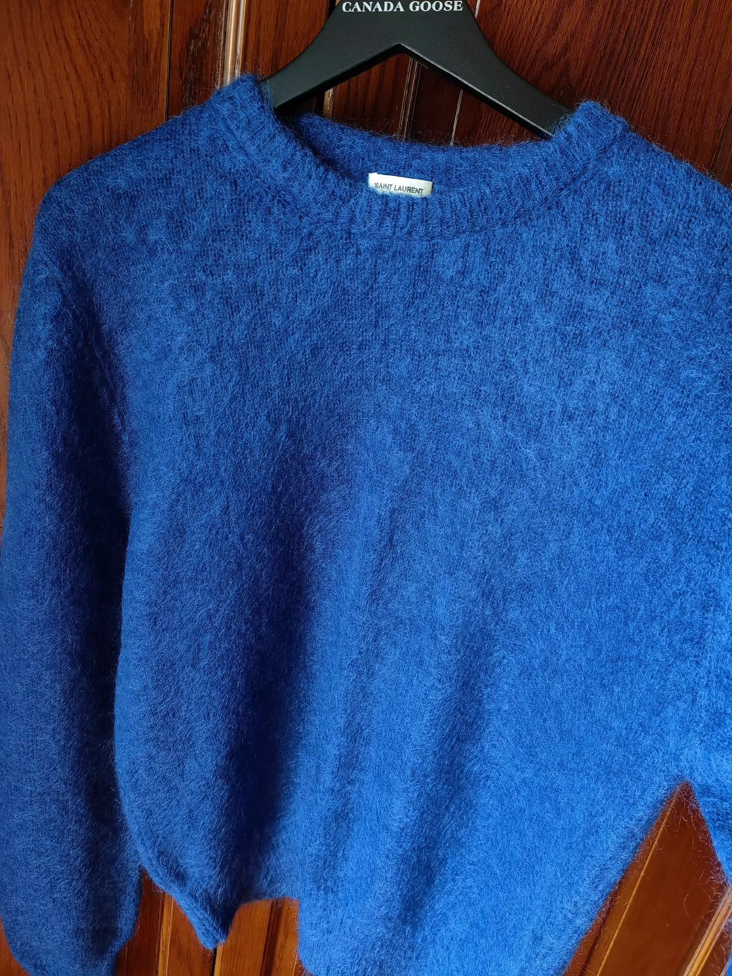 Saint Laurent Paris Saint Laurent Paris Blue mohair sweater-2505 Size US L / EU 52-54 / 3 - 2 Thumbnail