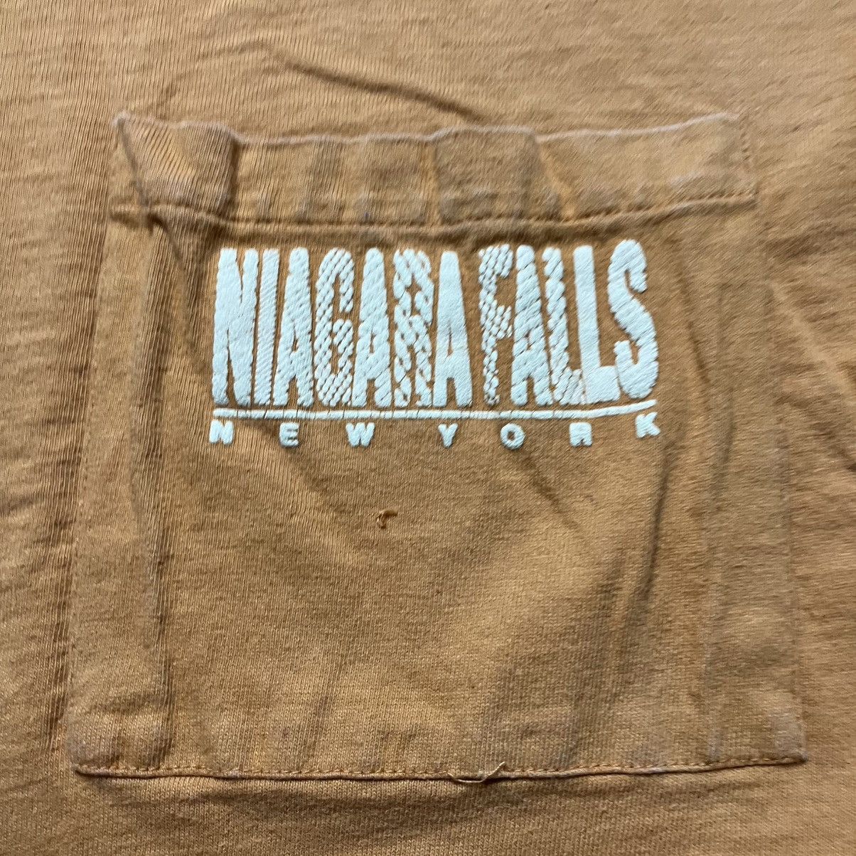 Vintage Vintage Niagra Falls New York Long Pocket T Shirt Size US M / EU 48-50 / 2 - 4 Thumbnail