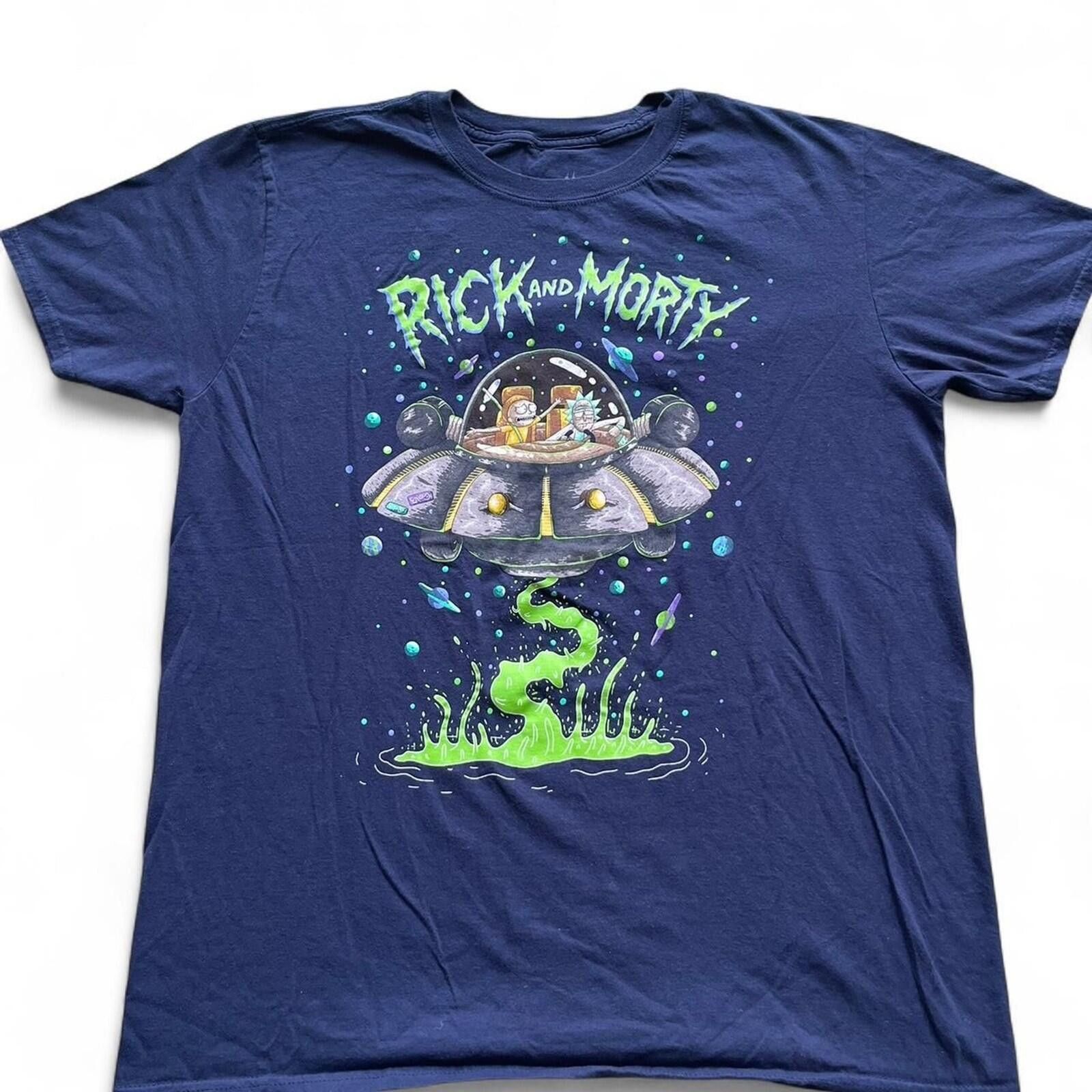 Other 2019 Rick & Morty UFO Space Alien Acid Graphic Shirt Size L Size US M / EU 48-50 / 2 - 1 Thumbnail