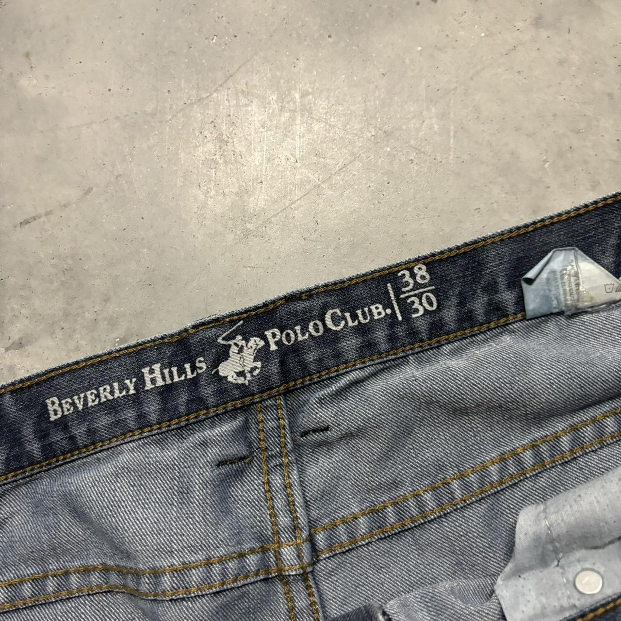 Japanese Brand × Vintage Crazy Vintage Y2K/2000s Grunge Dark Wash Denim Jeans! Size US 38 / EU 54 - 8 Thumbnail