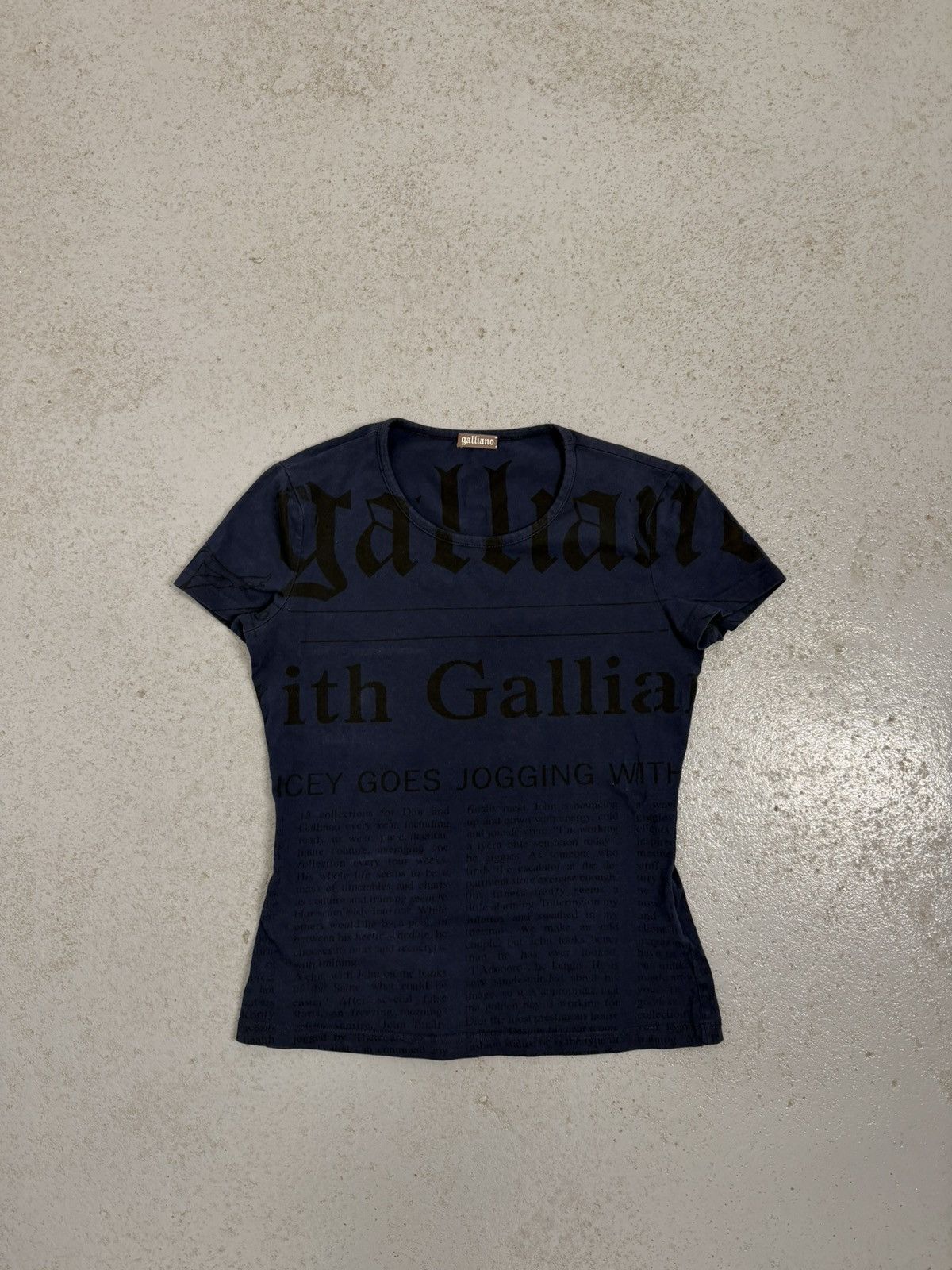 John Galliano Vintage John Galliano Gazette T-Shirt Size M / US 6-8 / IT 42-44 - 1 Thumbnail