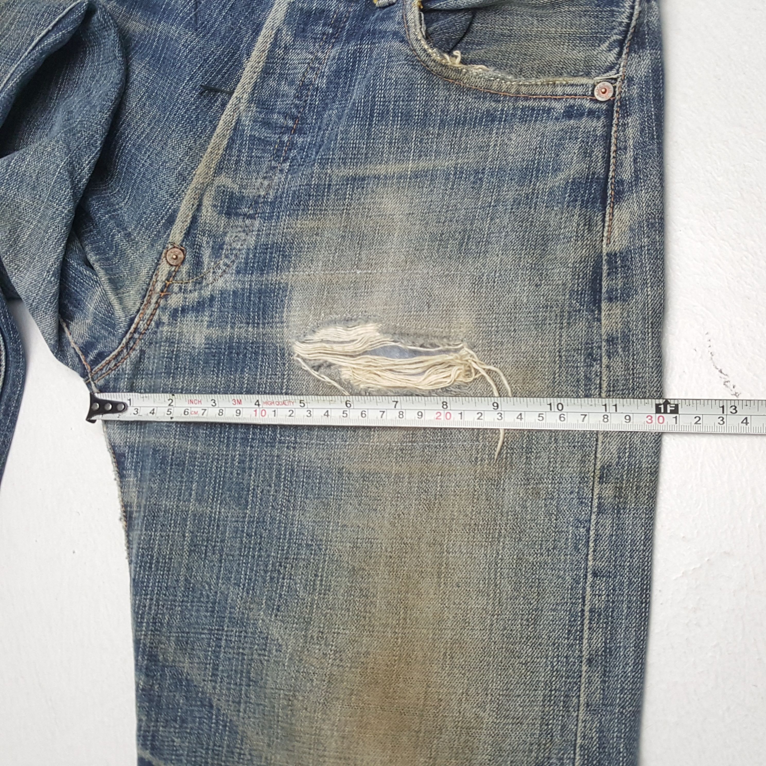 Evisu × Japanese Brand Vintage EVISU x McDonald Daicock Custom Distressed Jeans Size US 28 / EU 44 - 9 Thumbnail