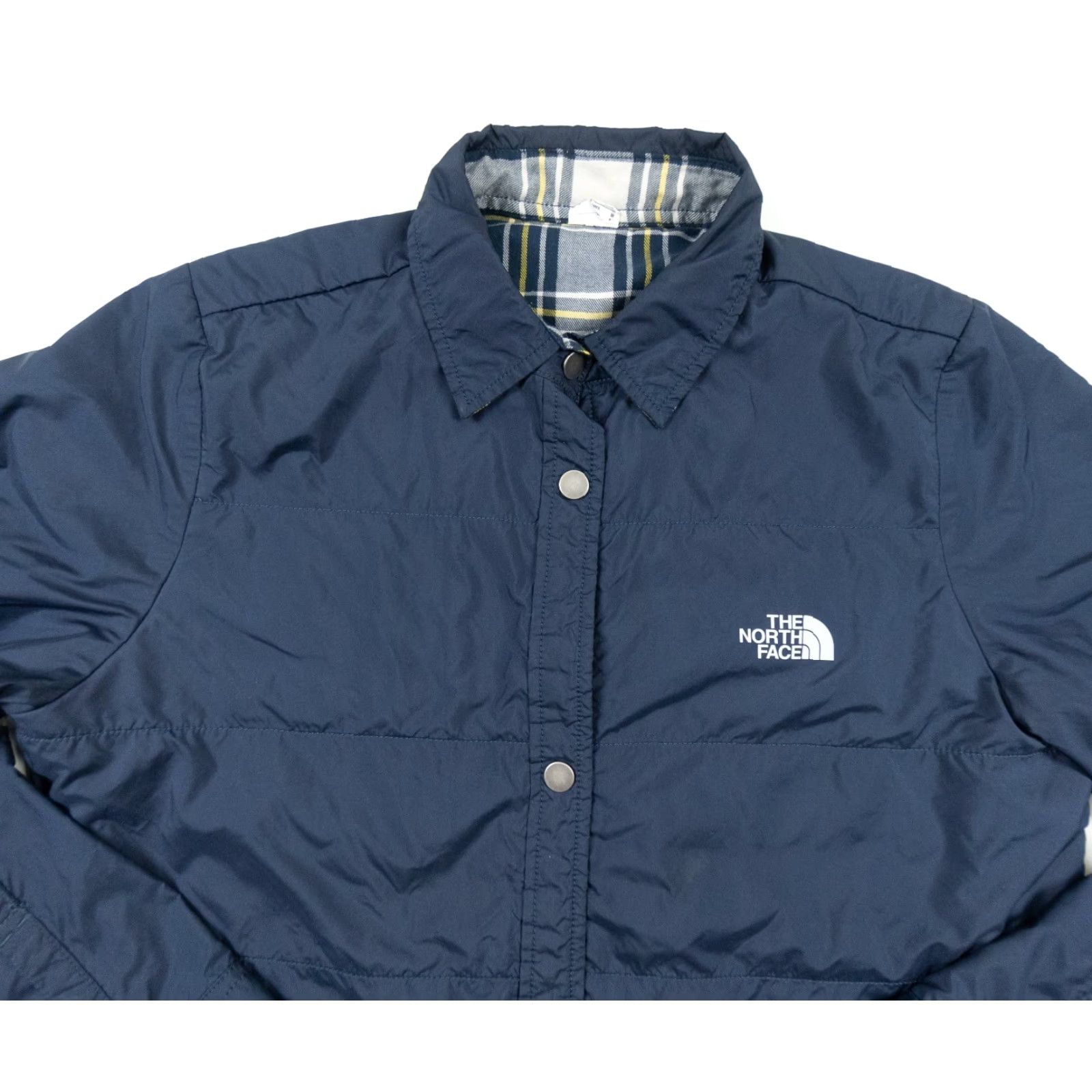 The North Face The North Face Shacket Women’s Medium Blue Reversible Snap Button Windbreaker Casual Lining Polyester Logo Late 2010s Womens Size M / US 6-8 / IT 42-44 - 2 Thumbnail