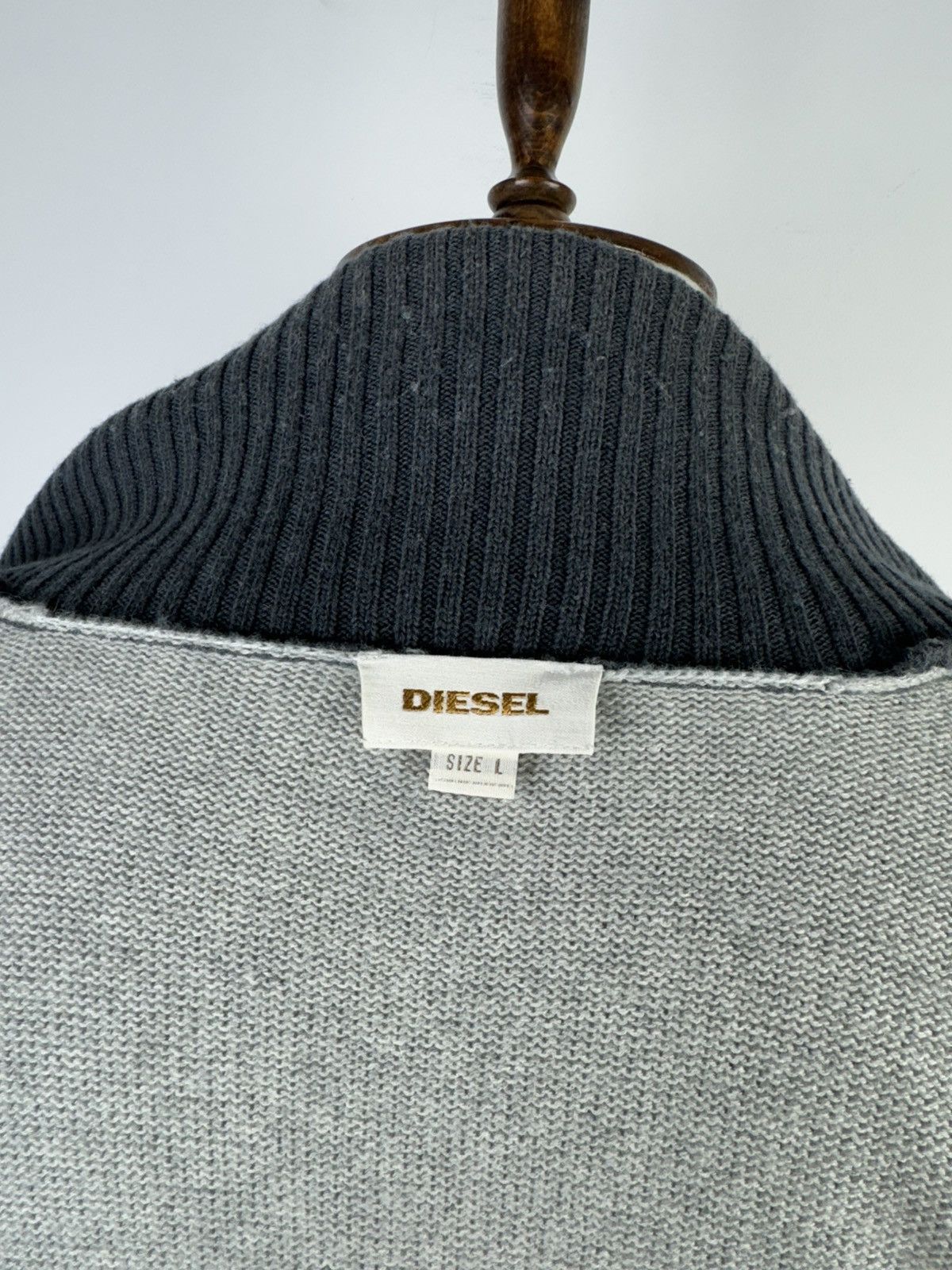 Diesel Men’s Vintage Diesel Wool Long Cardigan Sweater size L Size US L / EU 52-54 / 3 - 6 Thumbnail