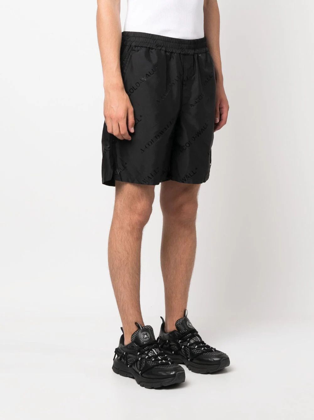 A-COLD-WALL* Black Monogram ACW Logo Nylon Shorts Size US 30 / EU 46 - 3 Thumbnail