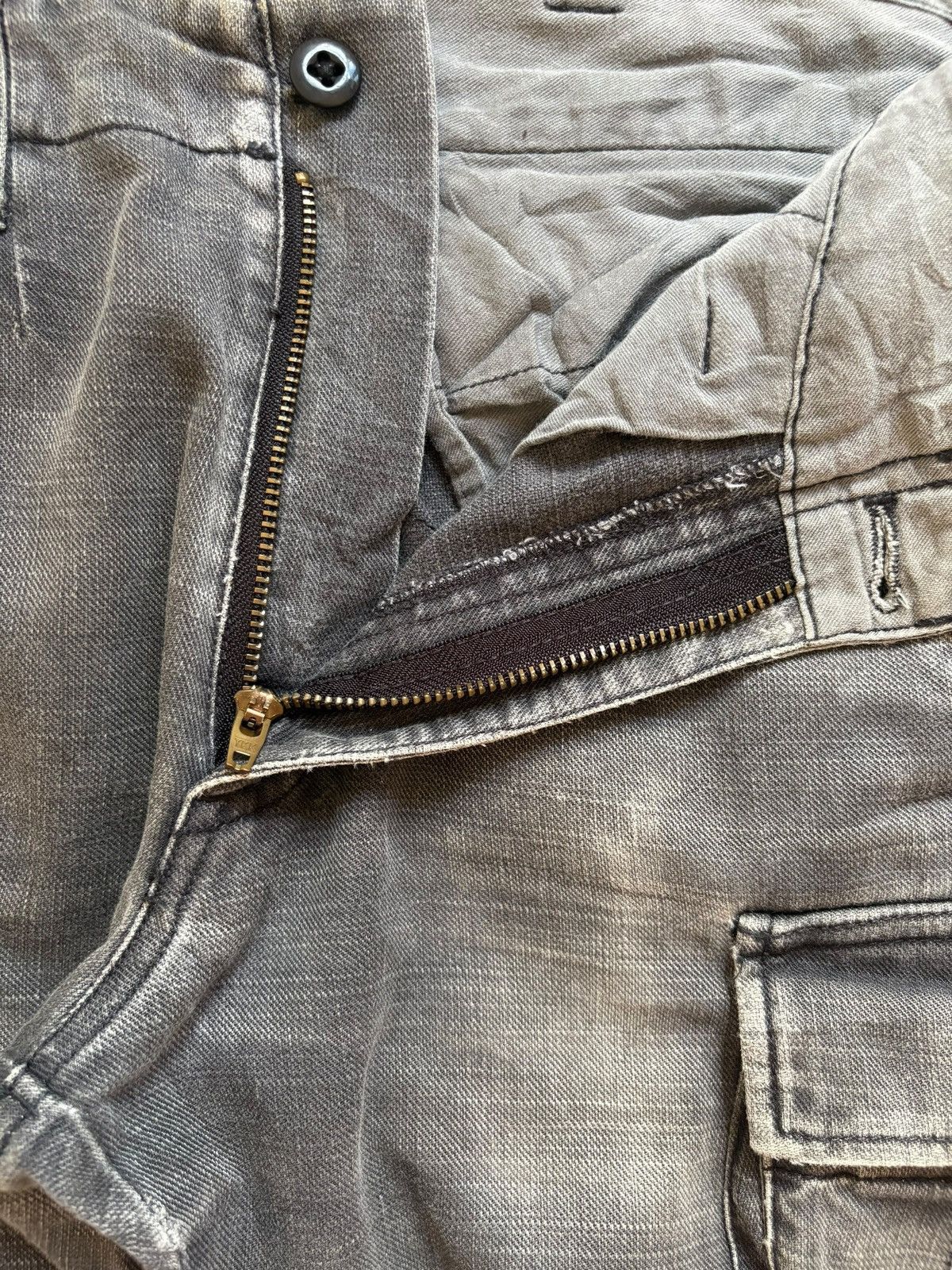Hysteric Glamour × Japanese Brand Vintage Japanese Brand Grey Cargo Bootcut Flare Jeans Size US 32 / EU 48 - 9 Thumbnail