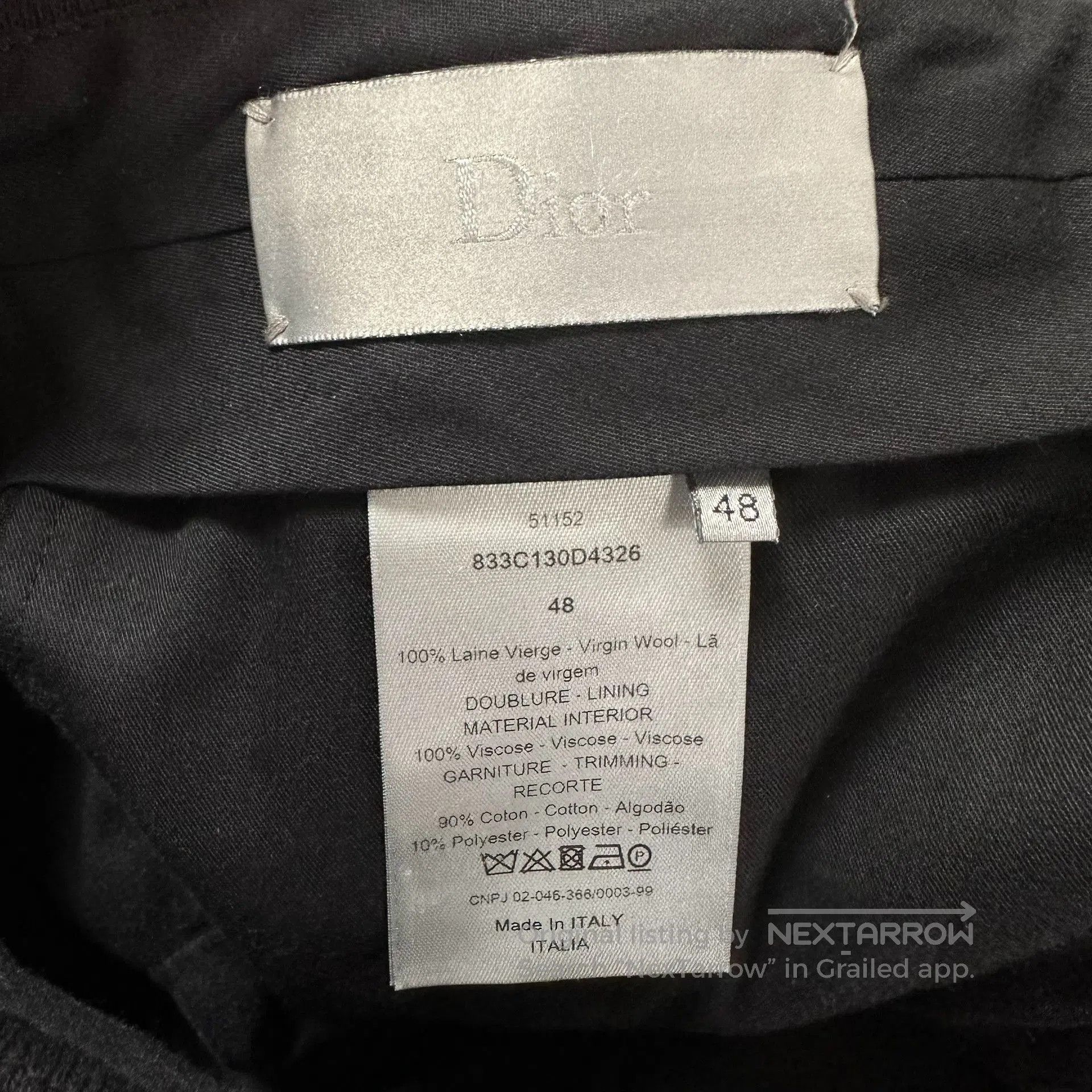 Dior Dior Homme 18FW Wool Suit. Size US M / EU 48-50 / 2 - 8 Thumbnail