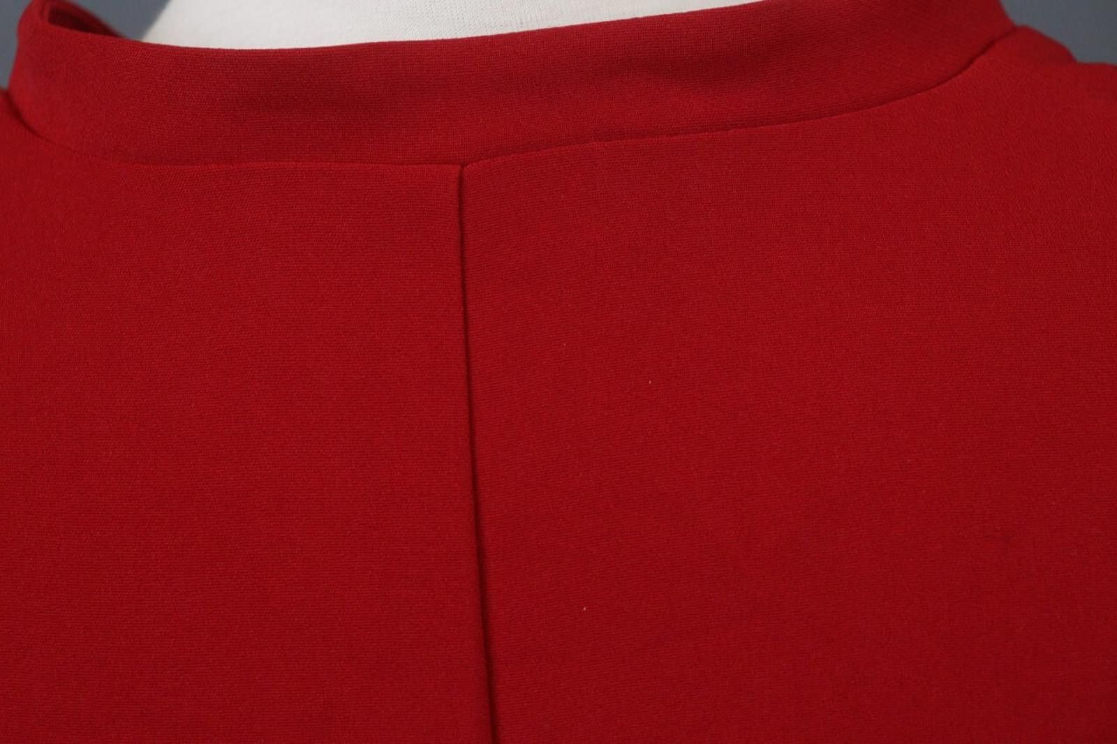 Designer Cop Copine Red Regular Fit Belted Waist Tank Dress Size 36 Size M / US 6-8 / IT 42-44 - 11 Thumbnail