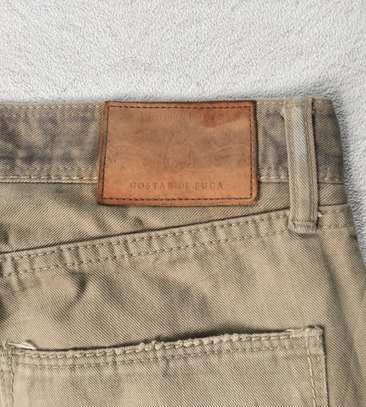 GOSTAR DE FUGA Gostar De Fuga Acid Wash Pants Size US 31 - 7 Thumbnail