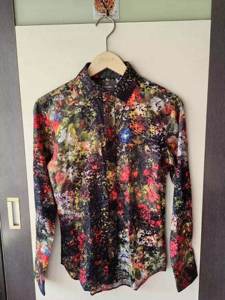Vivienne Westwood Vivienne Westwood Men's shirt with floral print Size M / US 6-8 / IT 42-44 - 2 Thumbnail