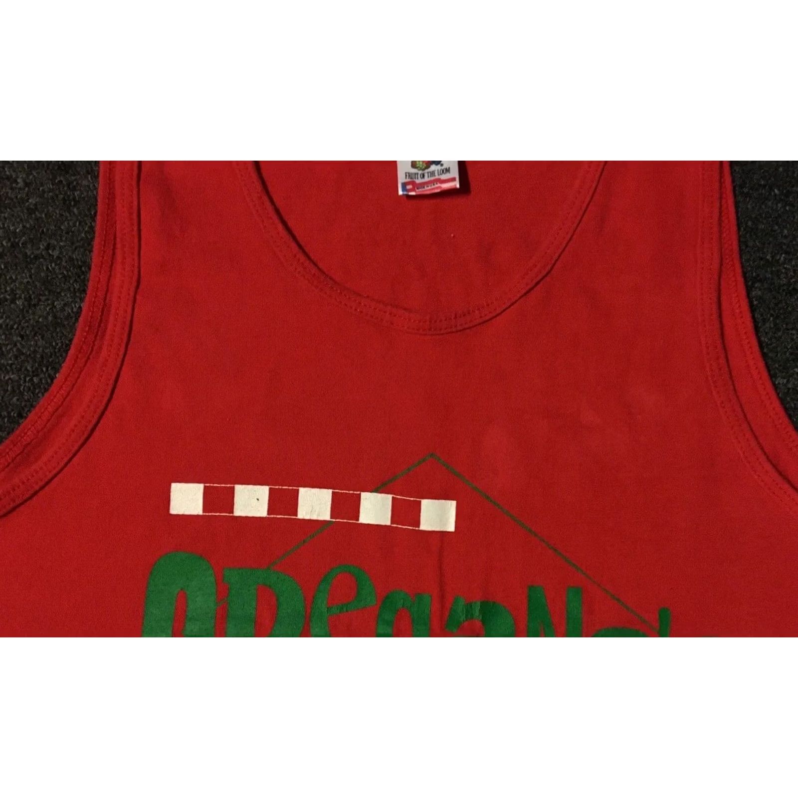 Vintage VINTAGE Oreganos Pizza Tank Top T-Shirt Men L Red 80s 90s Grunge USA USA San Antonio? Size US L / EU 52-54 / 3 - 7 Thumbnail