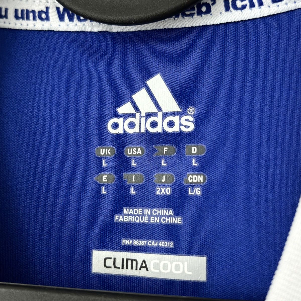 Adidas 2012 2014 Schalke Germany Adidas Home Soccer Jersey Shirt FC Size US L / EU 52-54 / 3 - 5 Thumbnail