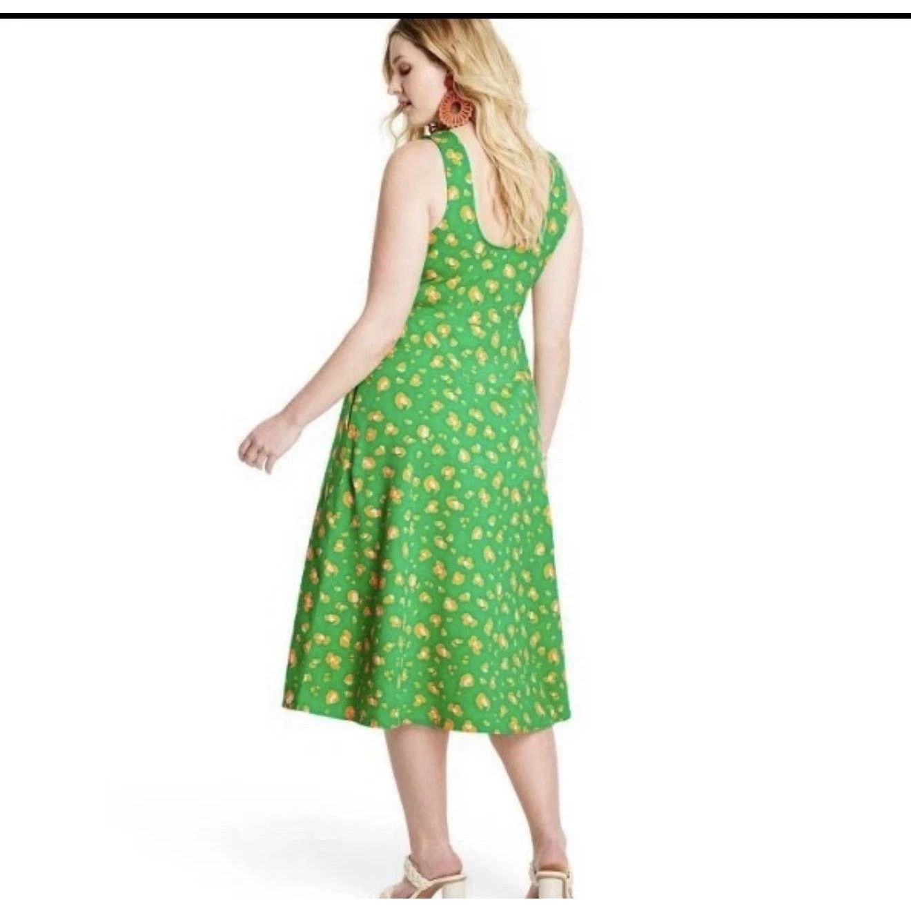 Other Target | Green & Orange Cheetah Sundress | Small Size S / US 4 / IT 40 - 4 Thumbnail