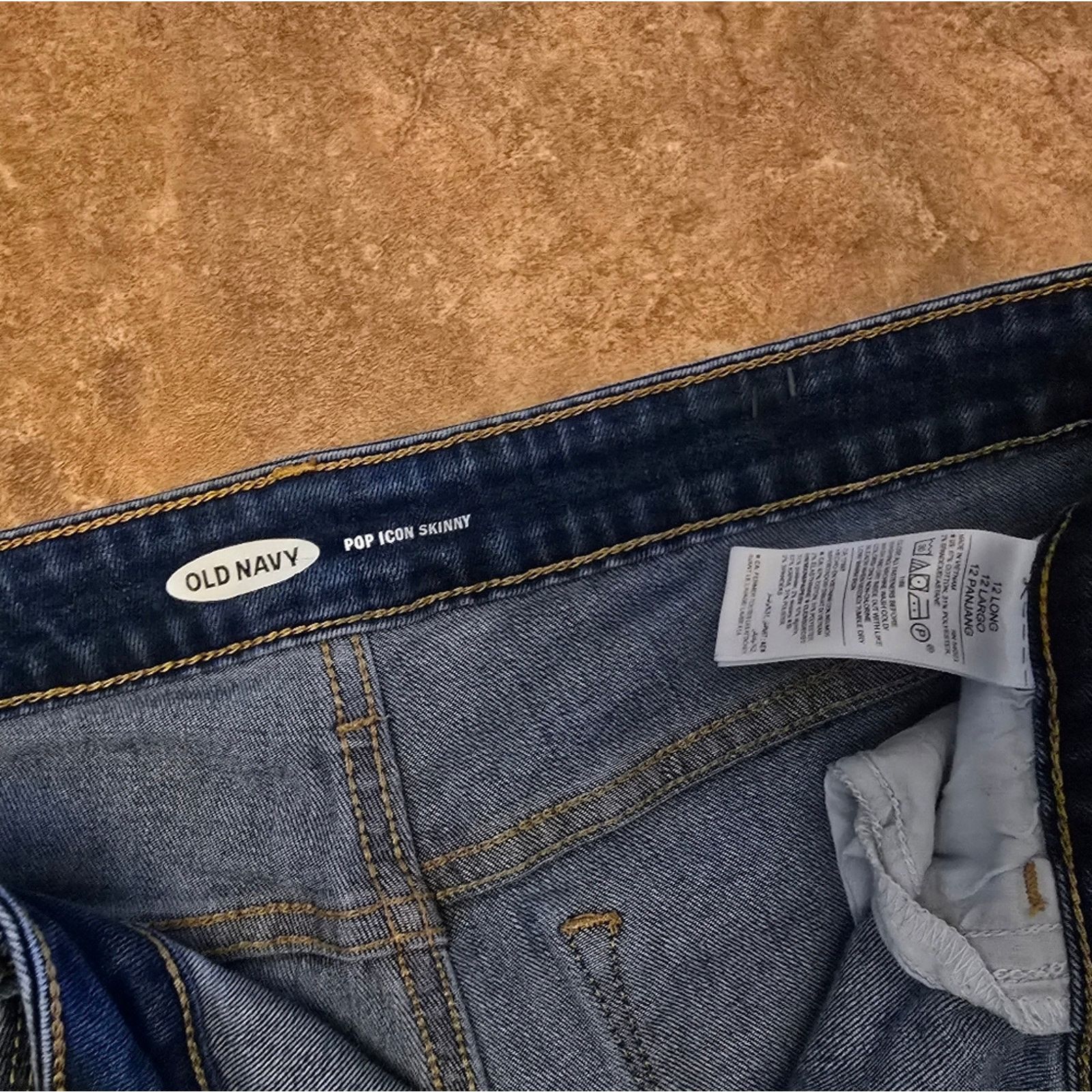 Old Navy Dark Denim | OLD NAVY | Pop Icon Skinny Jean Size 34" / US 12 / IT 48 - 3 Thumbnail