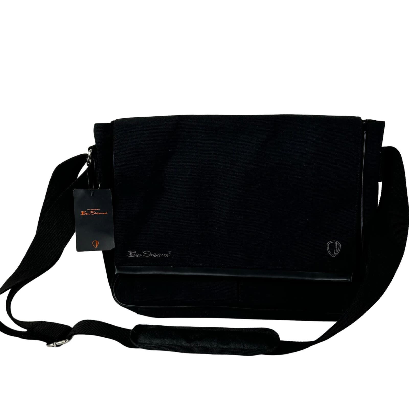 Ben sherman canvas messenger bag online