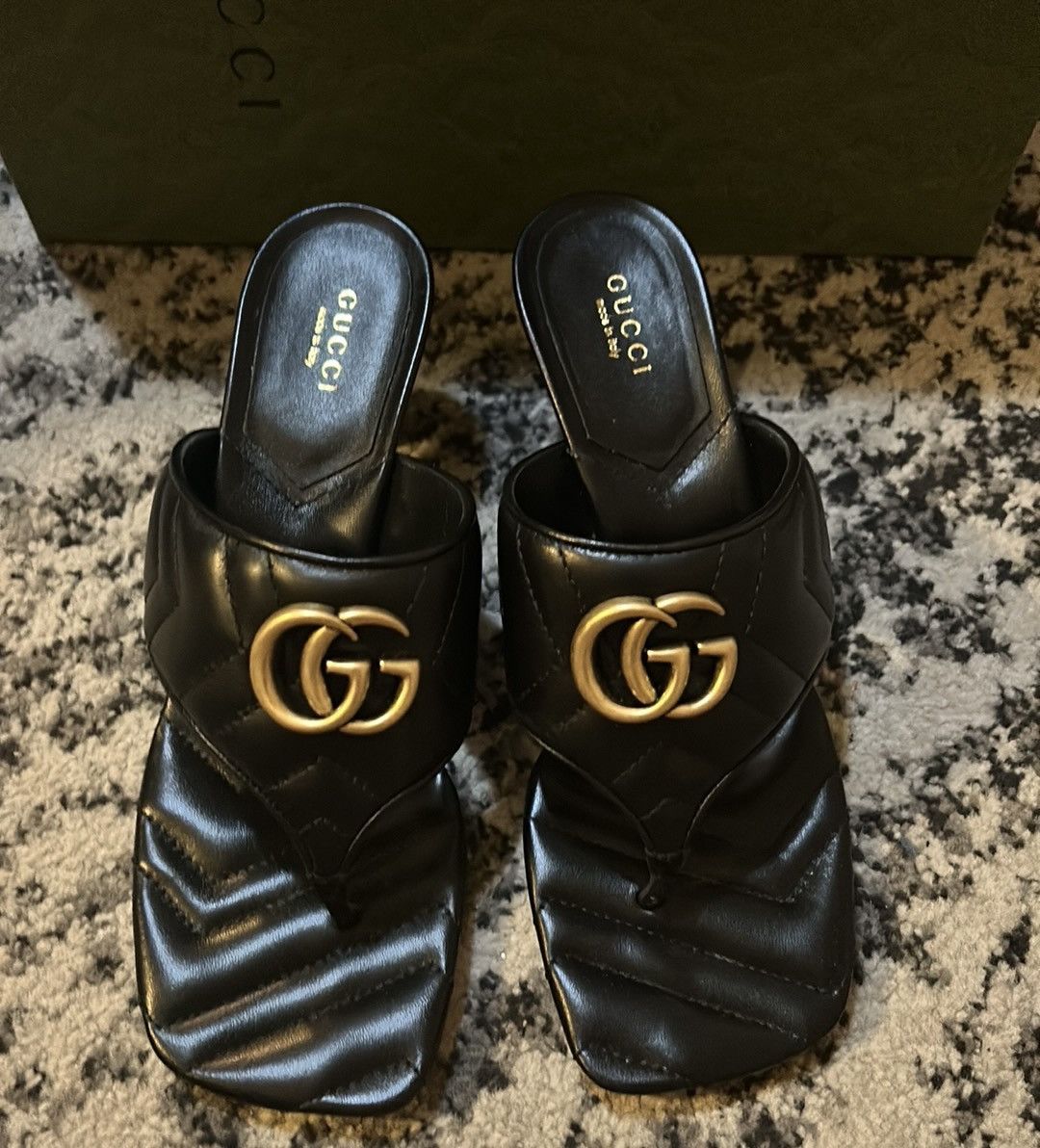 Gucci Gucci Double G 60MM Thong Sandal Mules size 38 Size US 8 / IT 38 - 2 Thumbnail