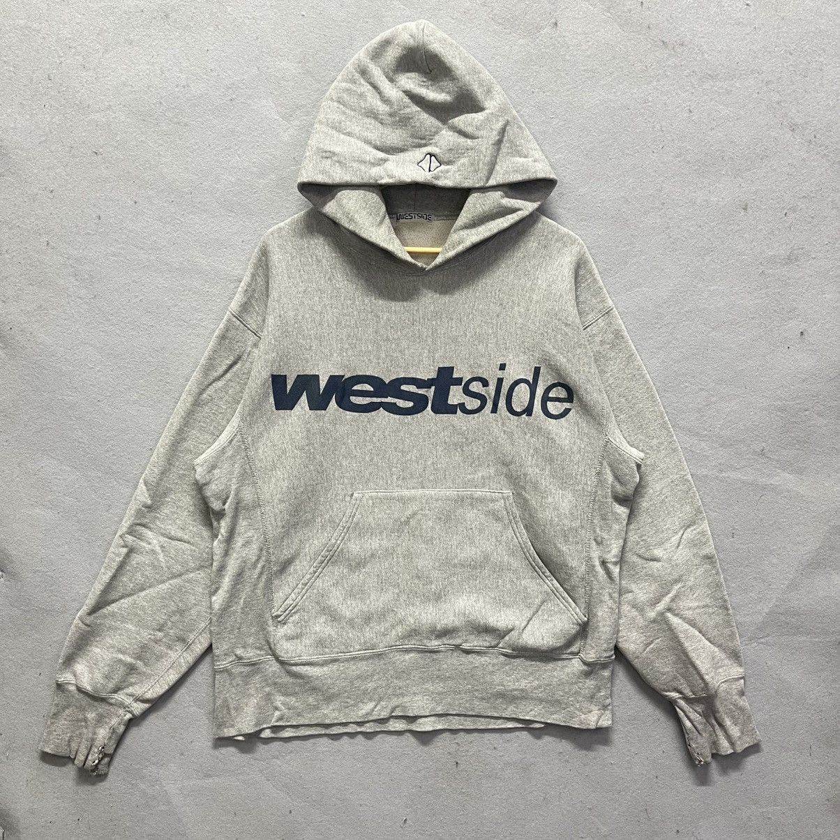 Vintage Late 2000s Westside Logo Hoodie – Heather Grey Size US XL / EU 56 / 4 - 1 Thumbnail