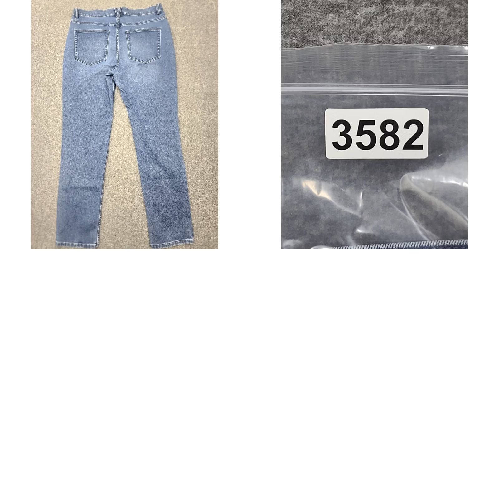 CO Duluth Daily Denim Jeans Womens 10x31 Blue Stretch Straight Leg 5-Pocket Regular Denim Work "Classic" Trouser Fit Size 32" / US 10 / IT 46 - 9 Thumbnail