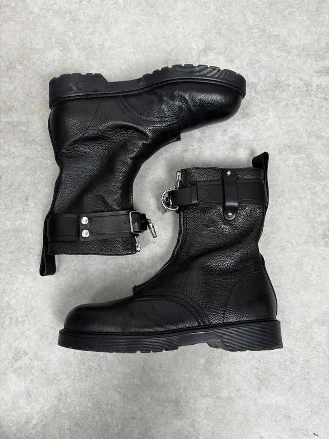 JW Anderson J.W. Anderson Black Ultra Zip Ankle Leather Boots Size US 8 / EU 41 - 2 Thumbnail