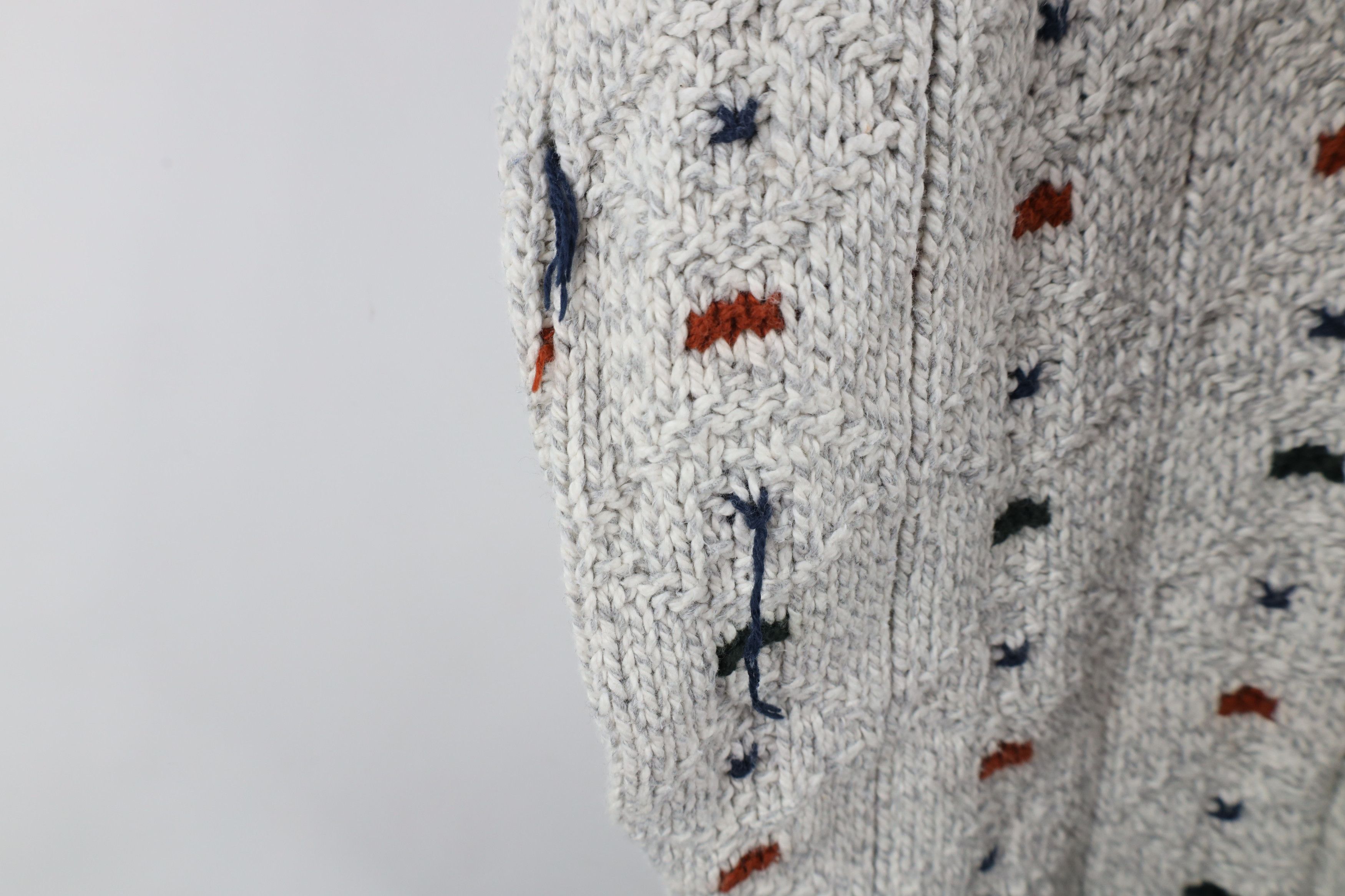 Vintage Vintage 90s Streetwear Geometric Cotton Knit Dad Sweater USA Size US L / EU 52-54 / 3 - 8 Thumbnail