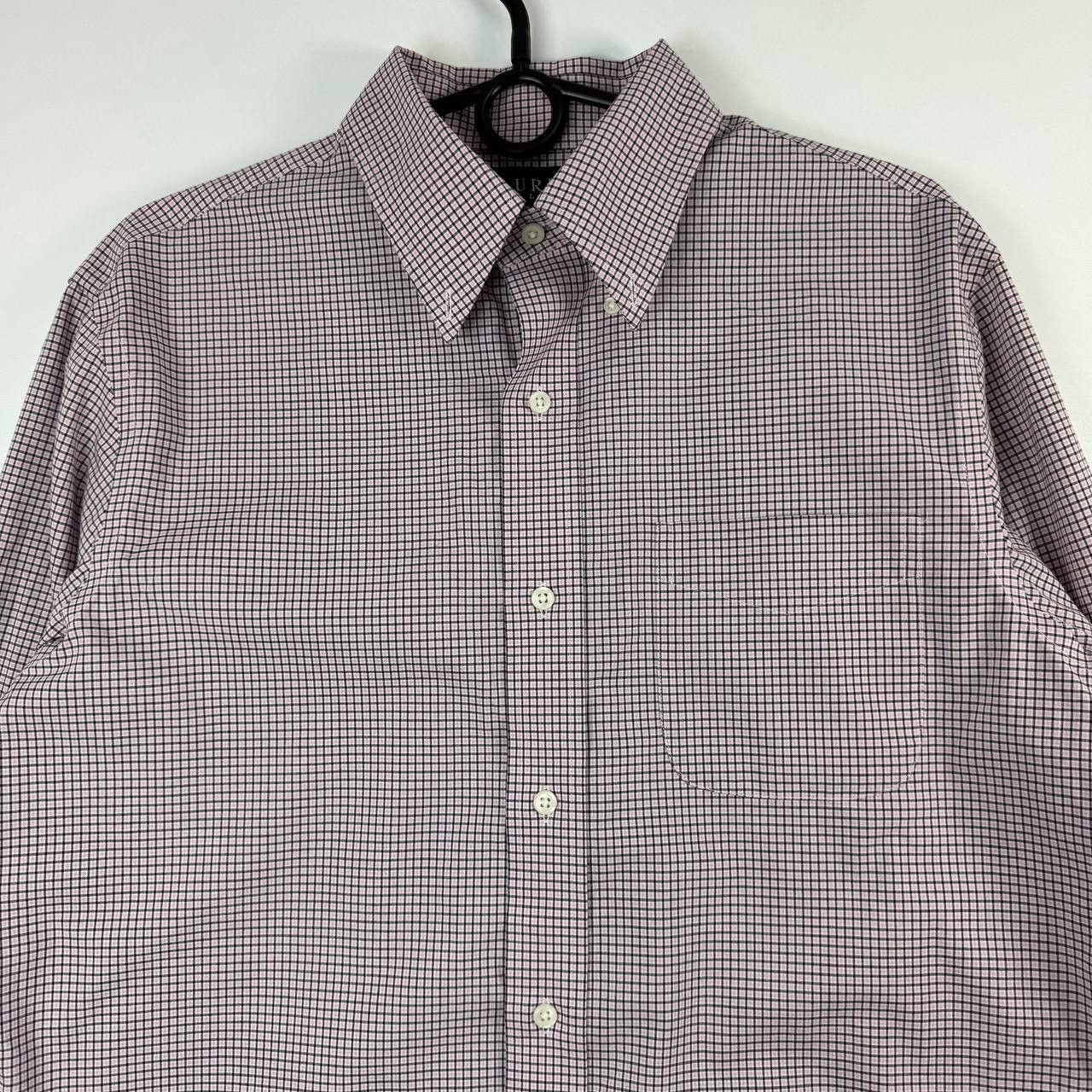 Ralph Lauren Ralph Lauren Non Iron Shirt Pink Check Mens Size 16 40/41 Size US L / EU 52-54 / 3 - 2 Thumbnail