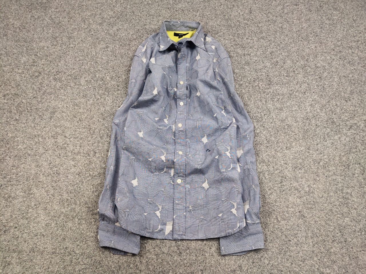 Diesel Diesel Design Casual Blue Pattern Buttons Shirt Y2K Style Size US M / EU 48-50 / 2 - 2 Thumbnail
